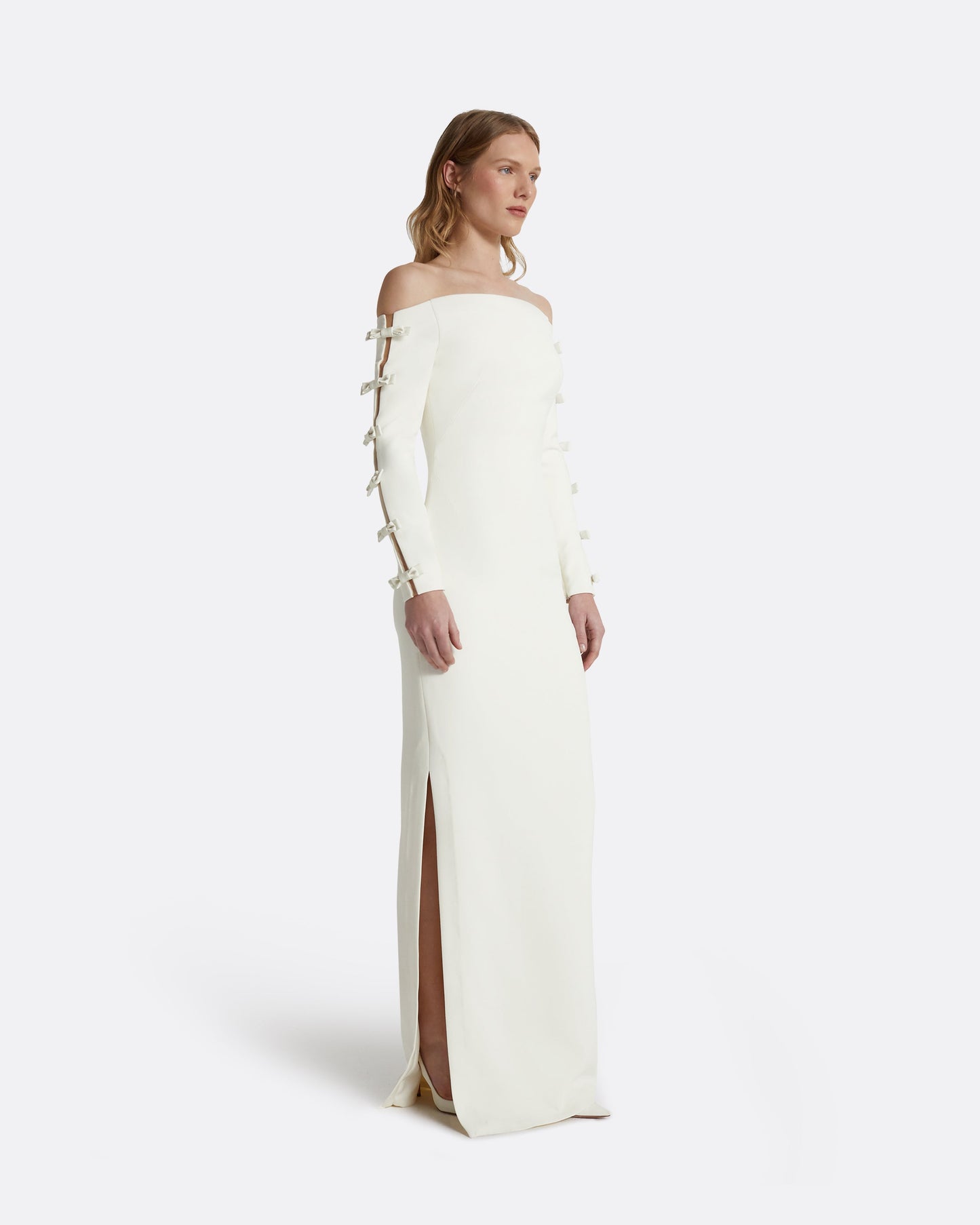 Morag Ivory Long Dress