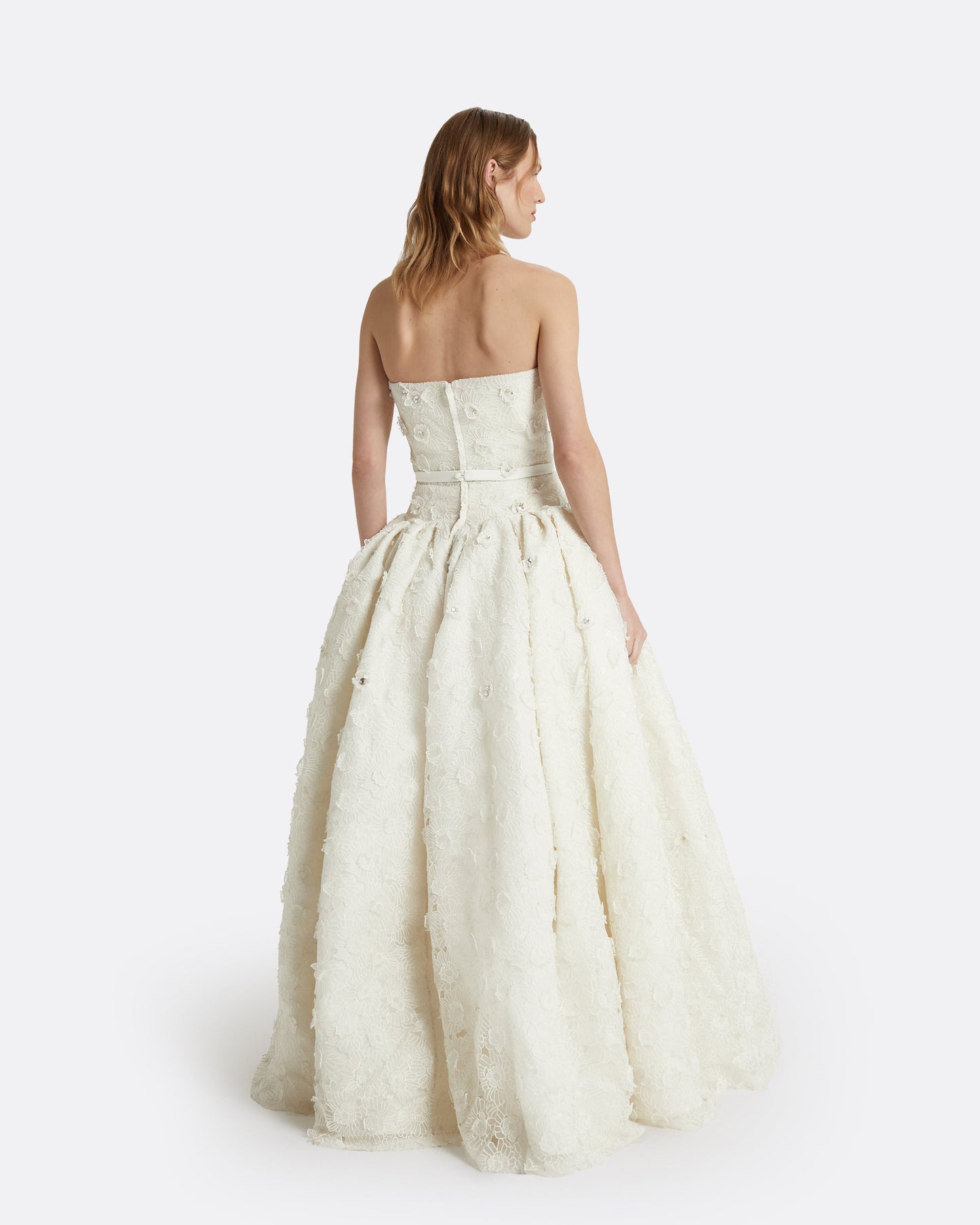 Seda Ivory Long Dresse