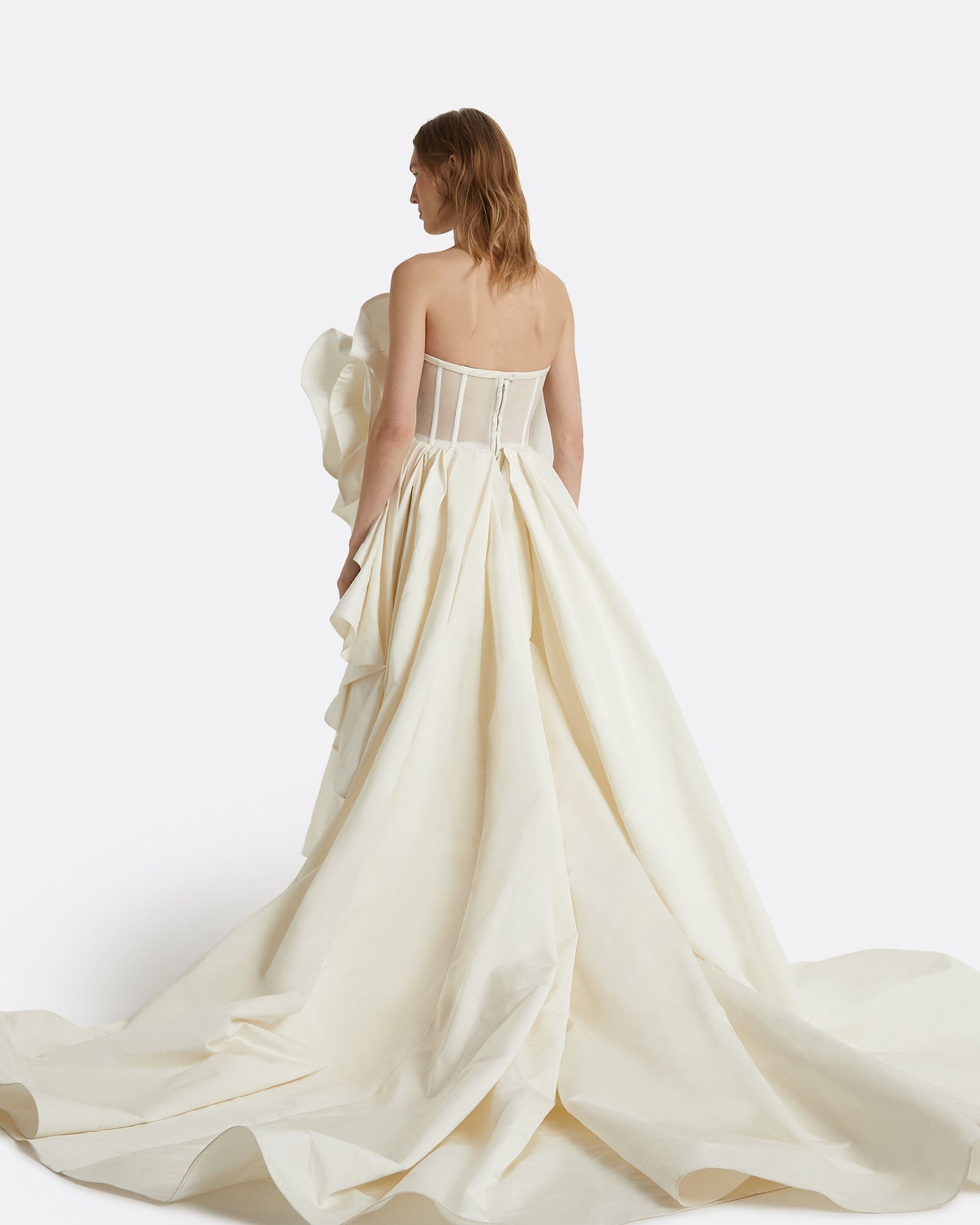 Elsie Ivory Long Dress