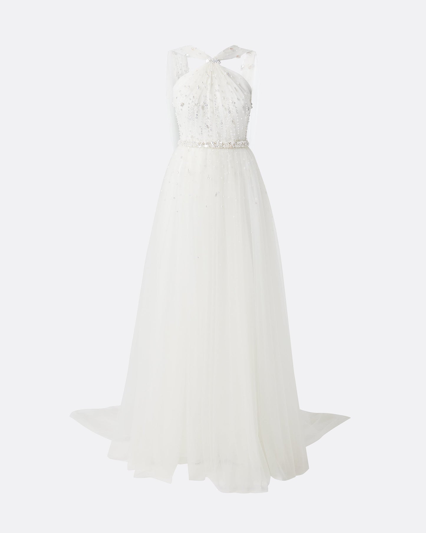 Tabia Ivory Long Dress