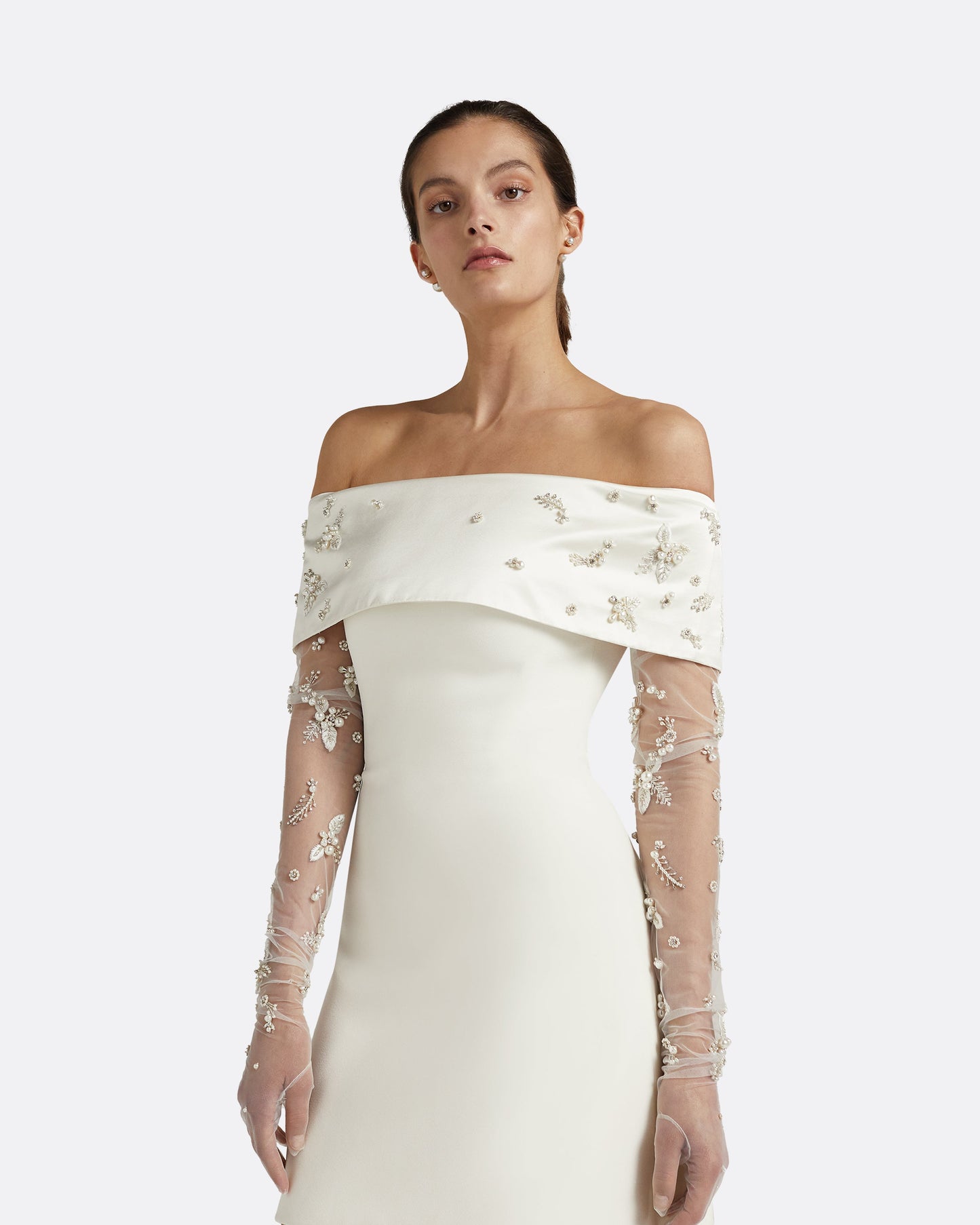 Shina Ivory Short Dress