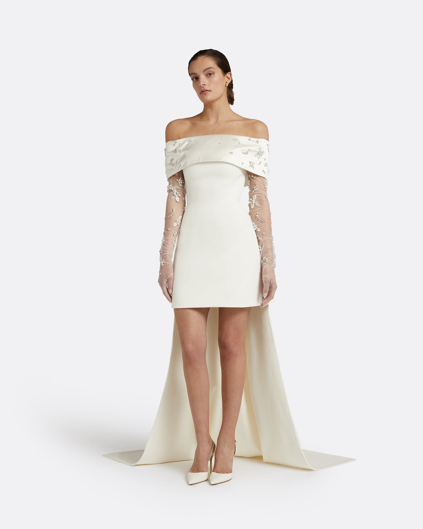 Shina Ivory Short Dress