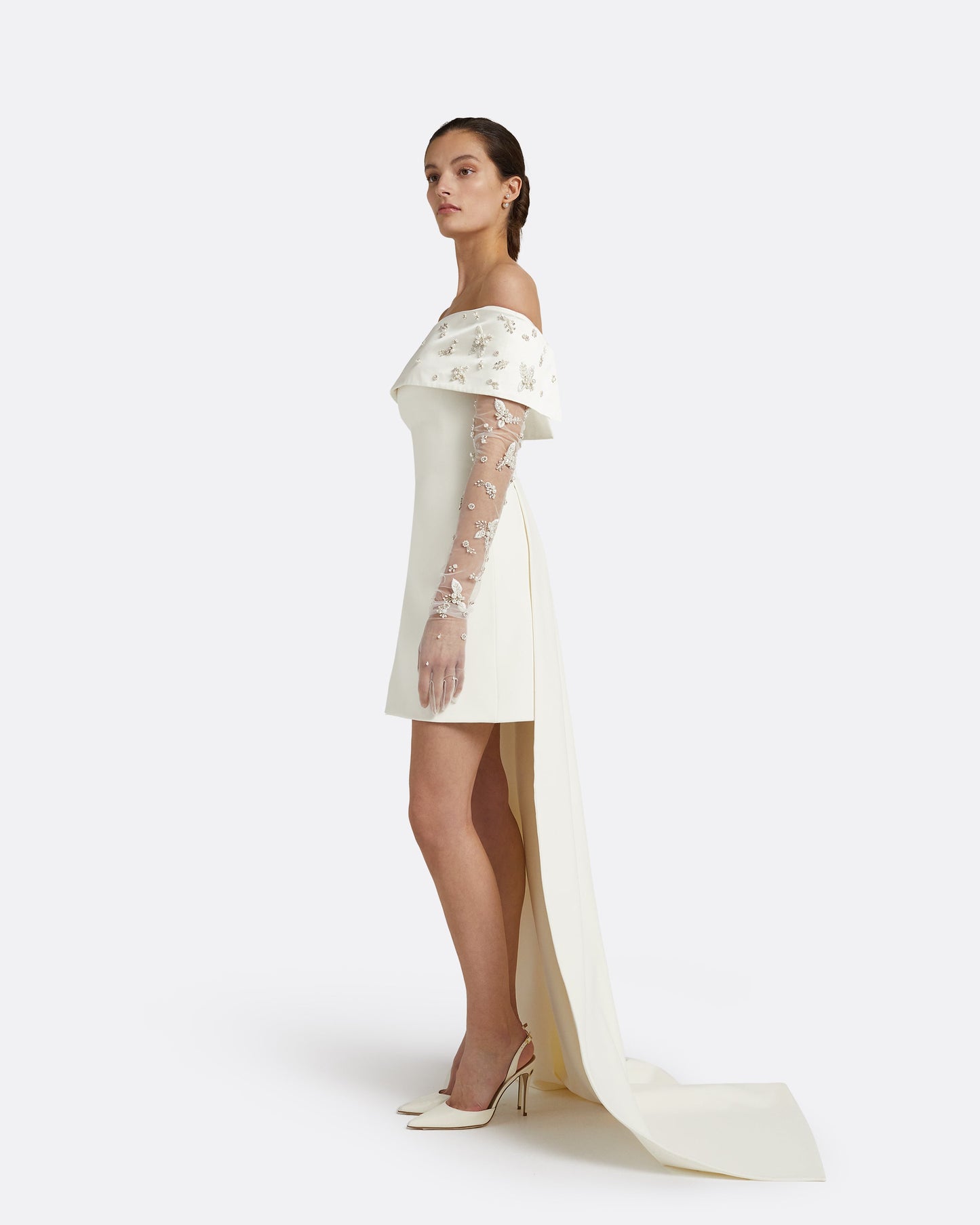 Shina Ivory Short Dress