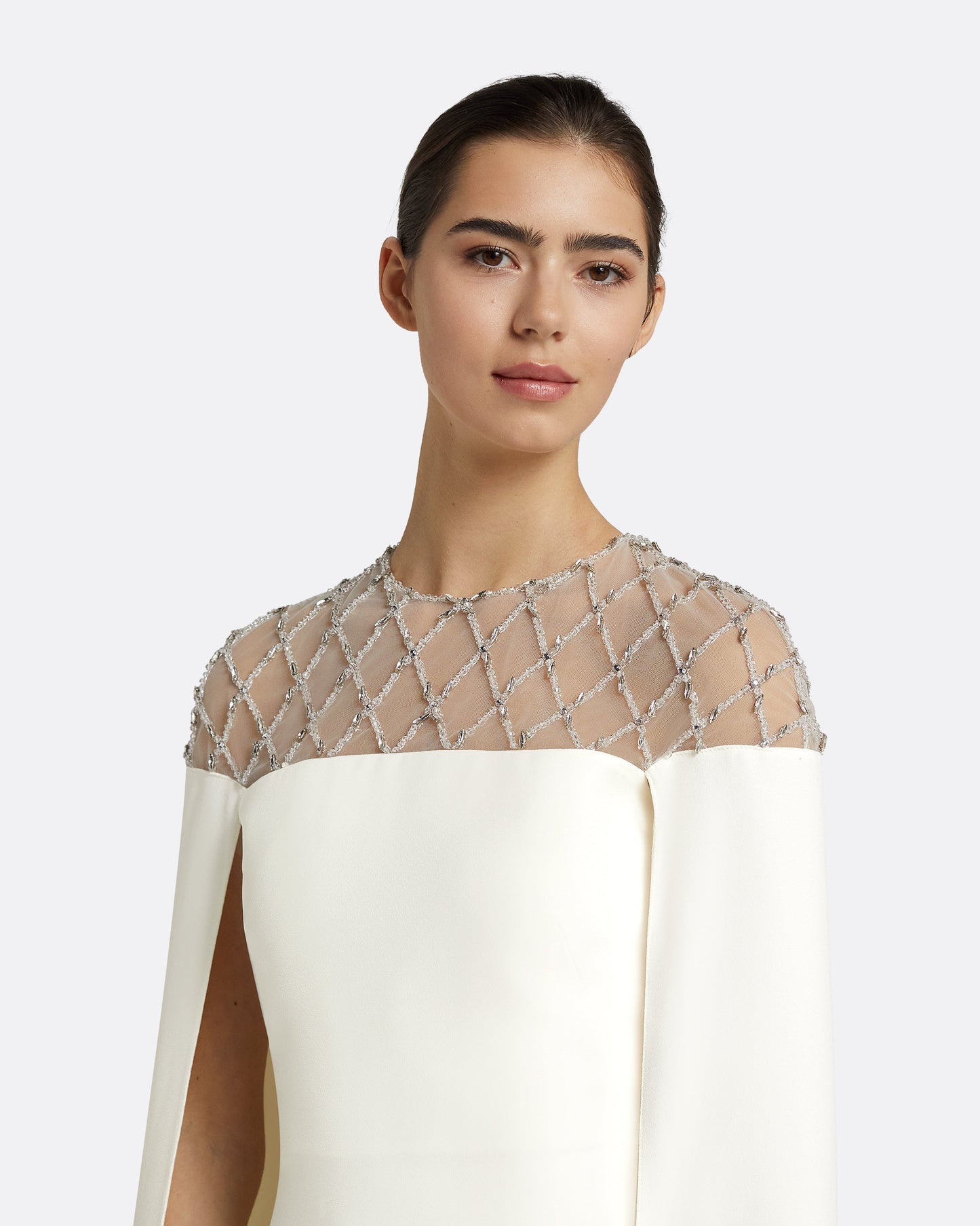 Ambere Ivory Long Dress