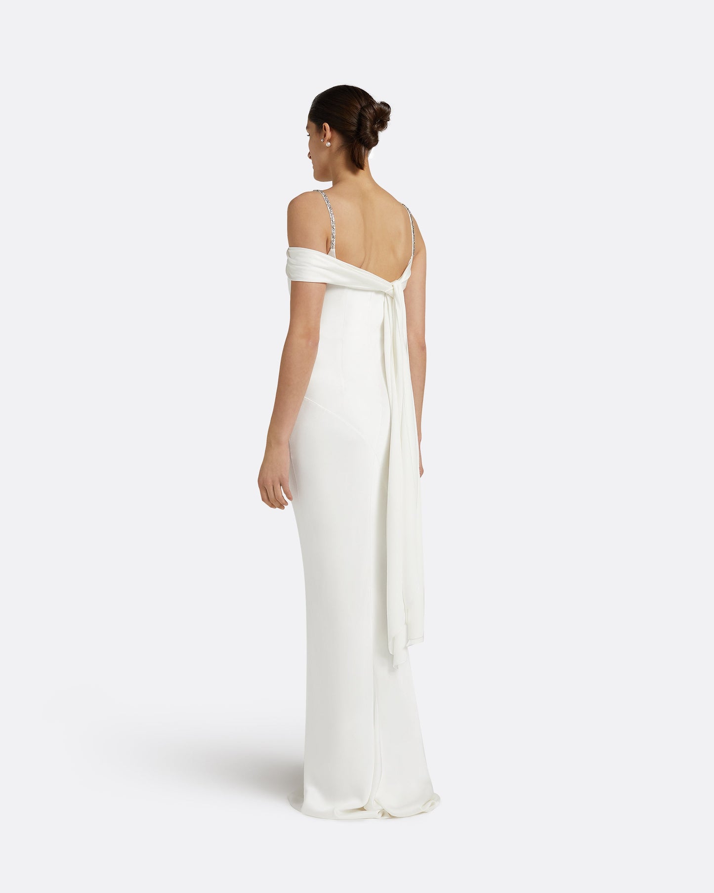 Brooke Ivory Long Dress