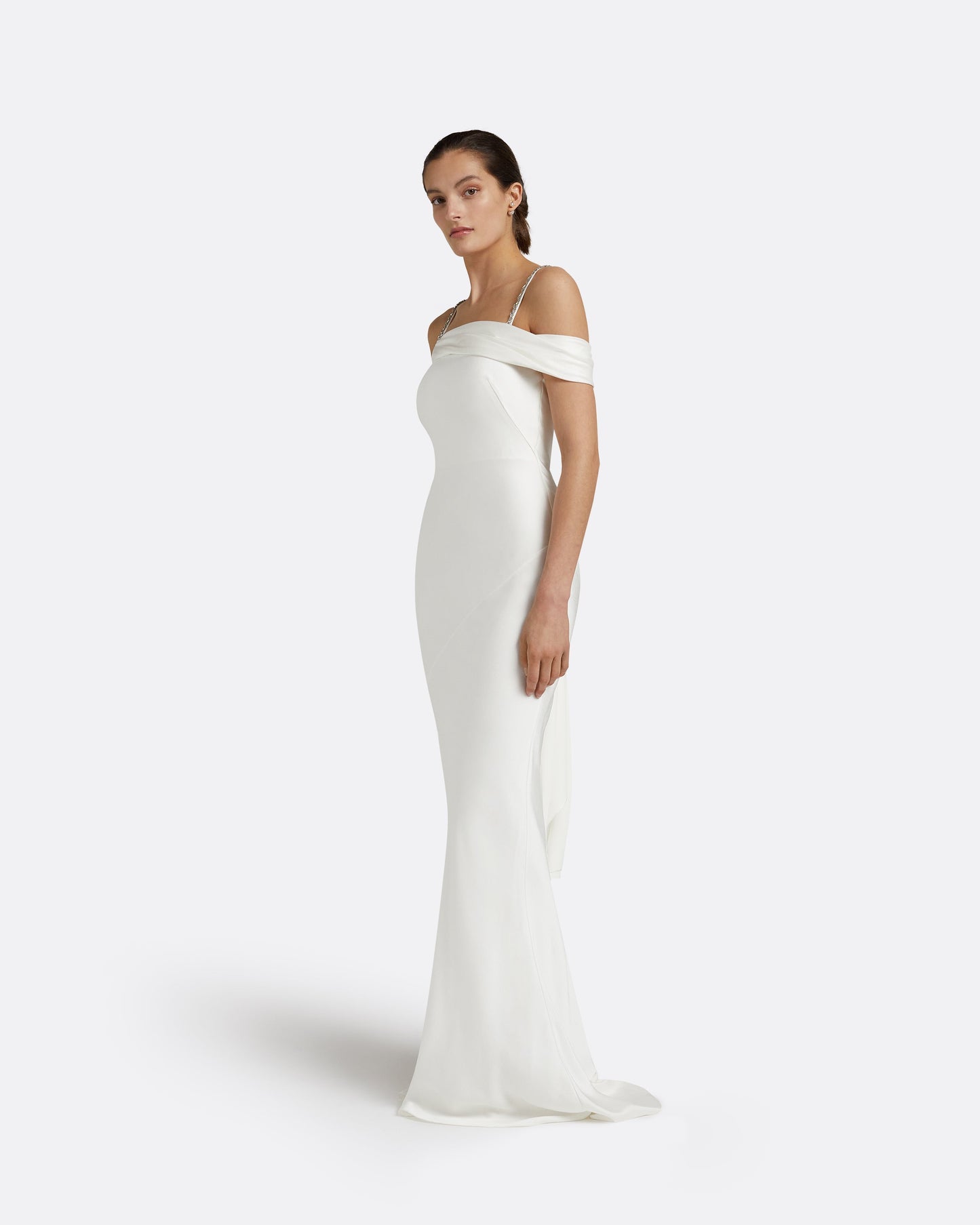 Brooke Ivory Long Dress
