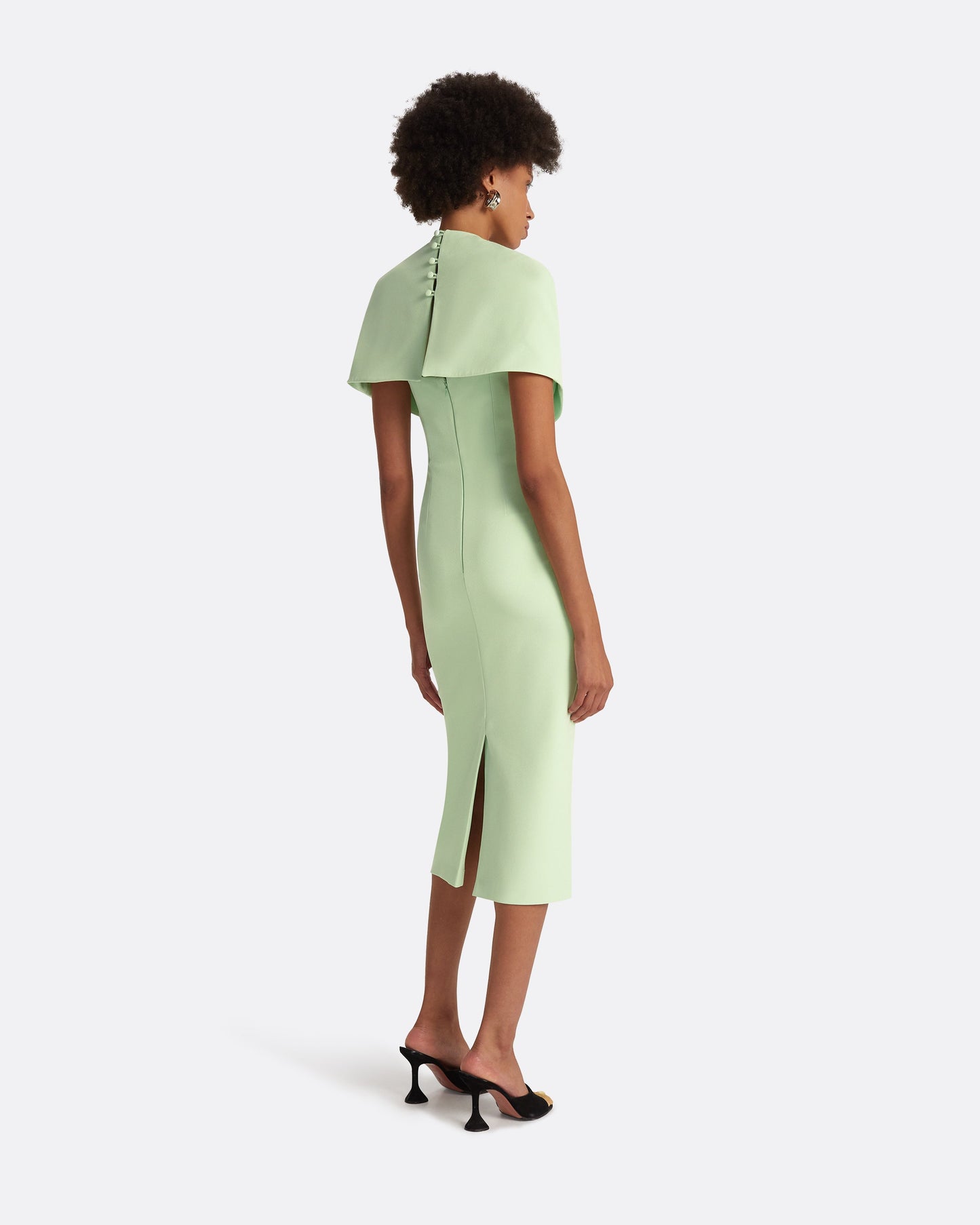 Flora Aloe Midi Dress
