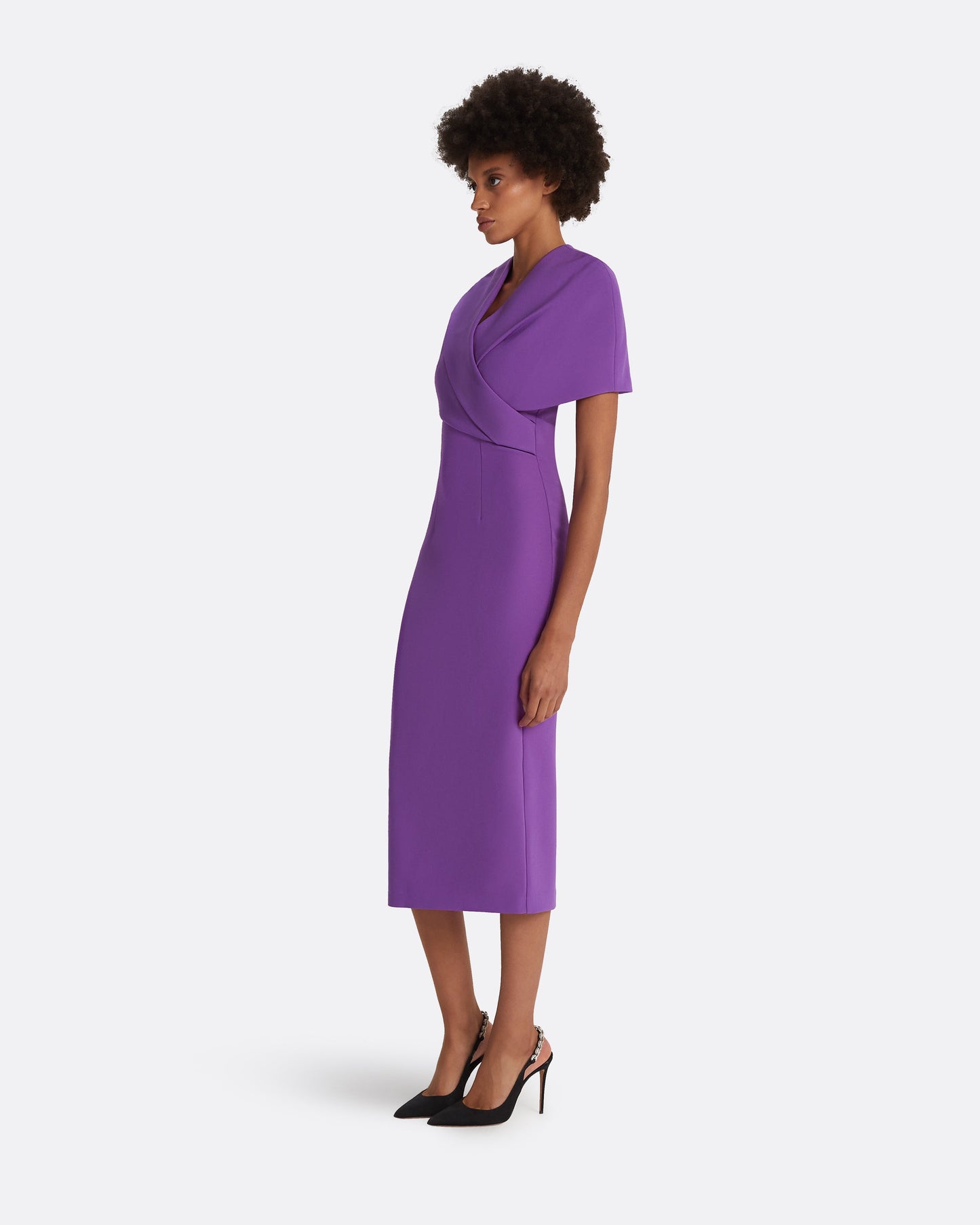 Flora Lilac Midi Dress
