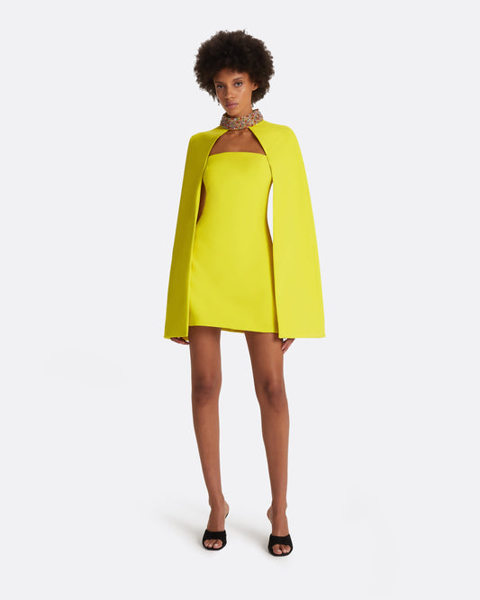 Harlow Chartreuse Short Dress