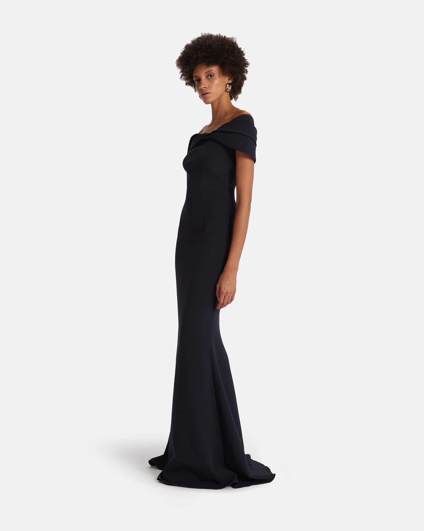 Rossa Midnight Navy Long Dress