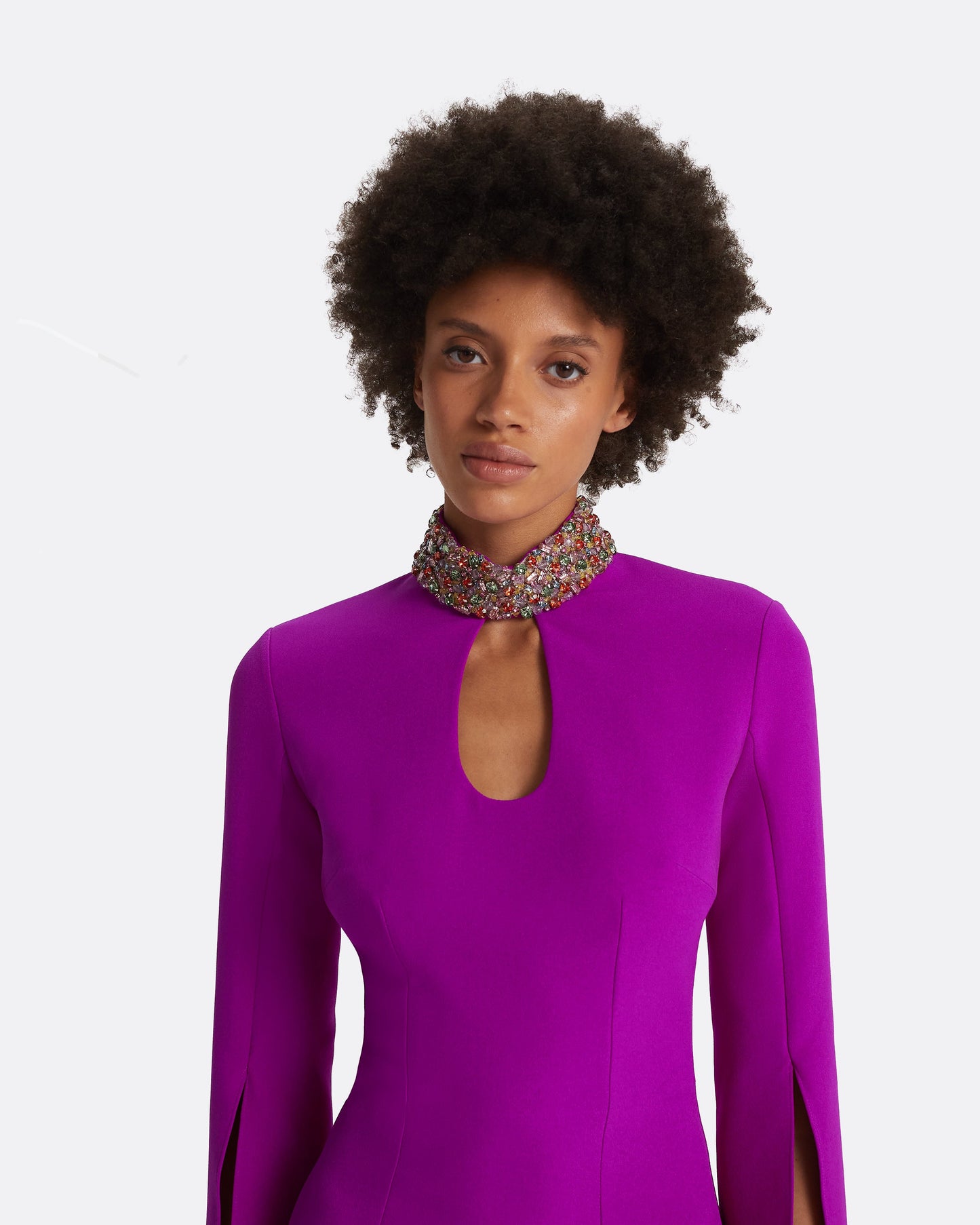 Anouk Magenta Long Dress