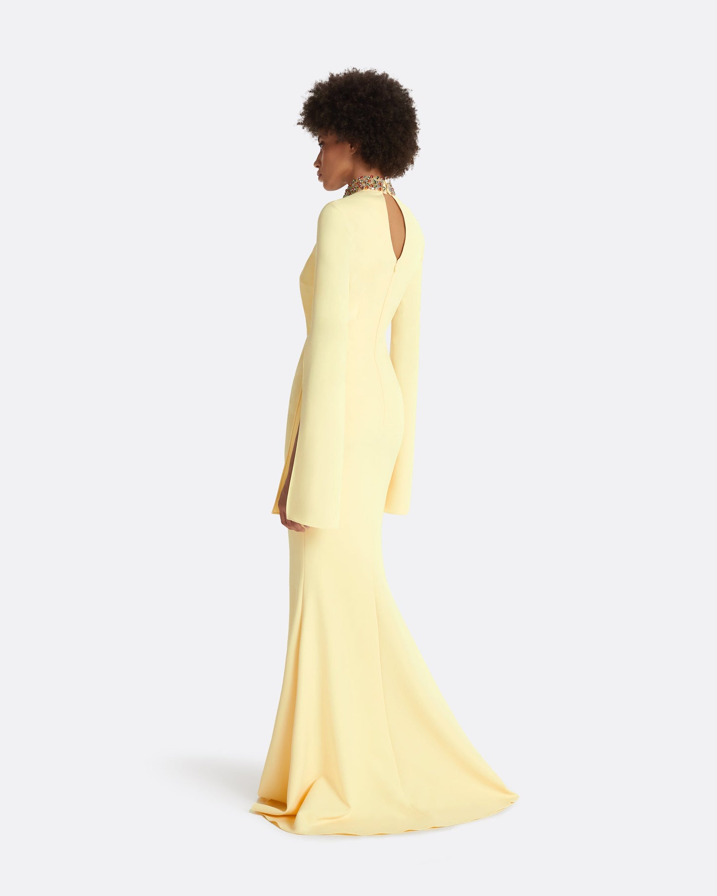 Anouk Pale Yellow Long Dress