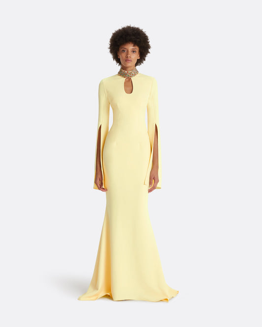 Anouk Pale Yellow Long Dress