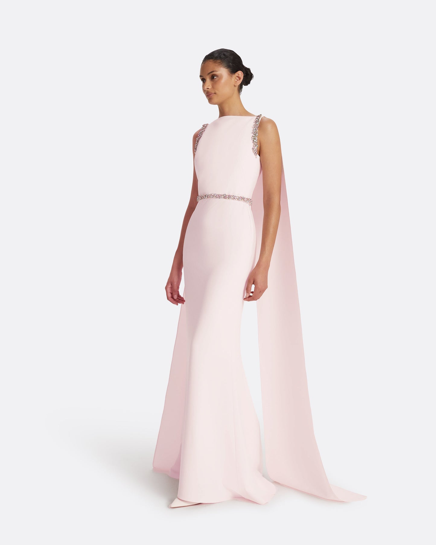 Ginevra Barely Pink Long Dress