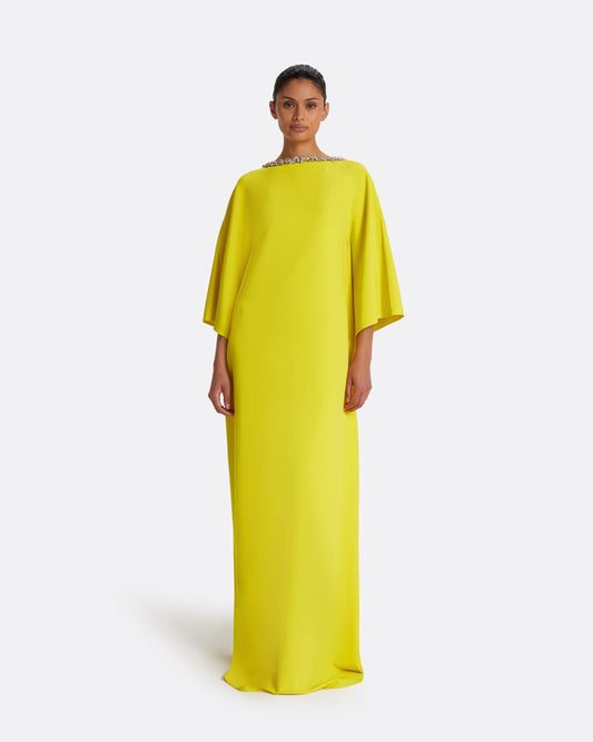 Amarella Chartreuse Long Dress
