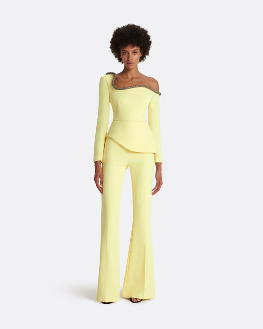 Aime Pale Yellow Top