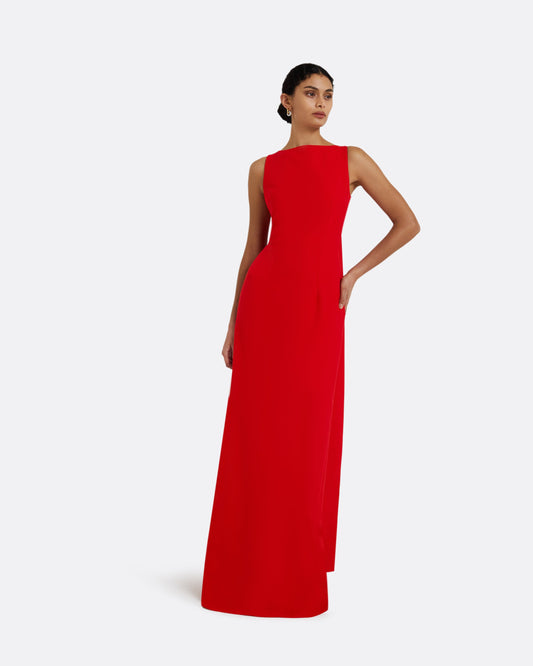 Celestia Cherry Red Long Dress