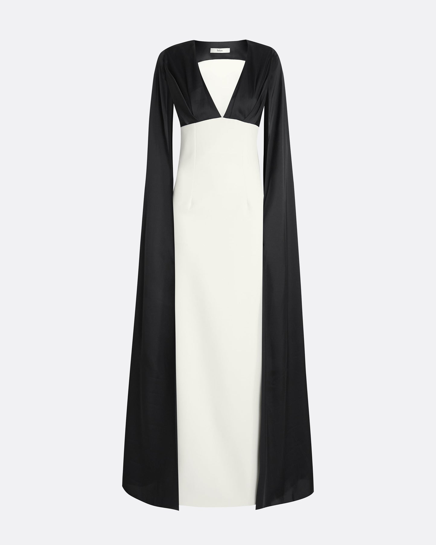 Angelina Ivory & Black Long Dress