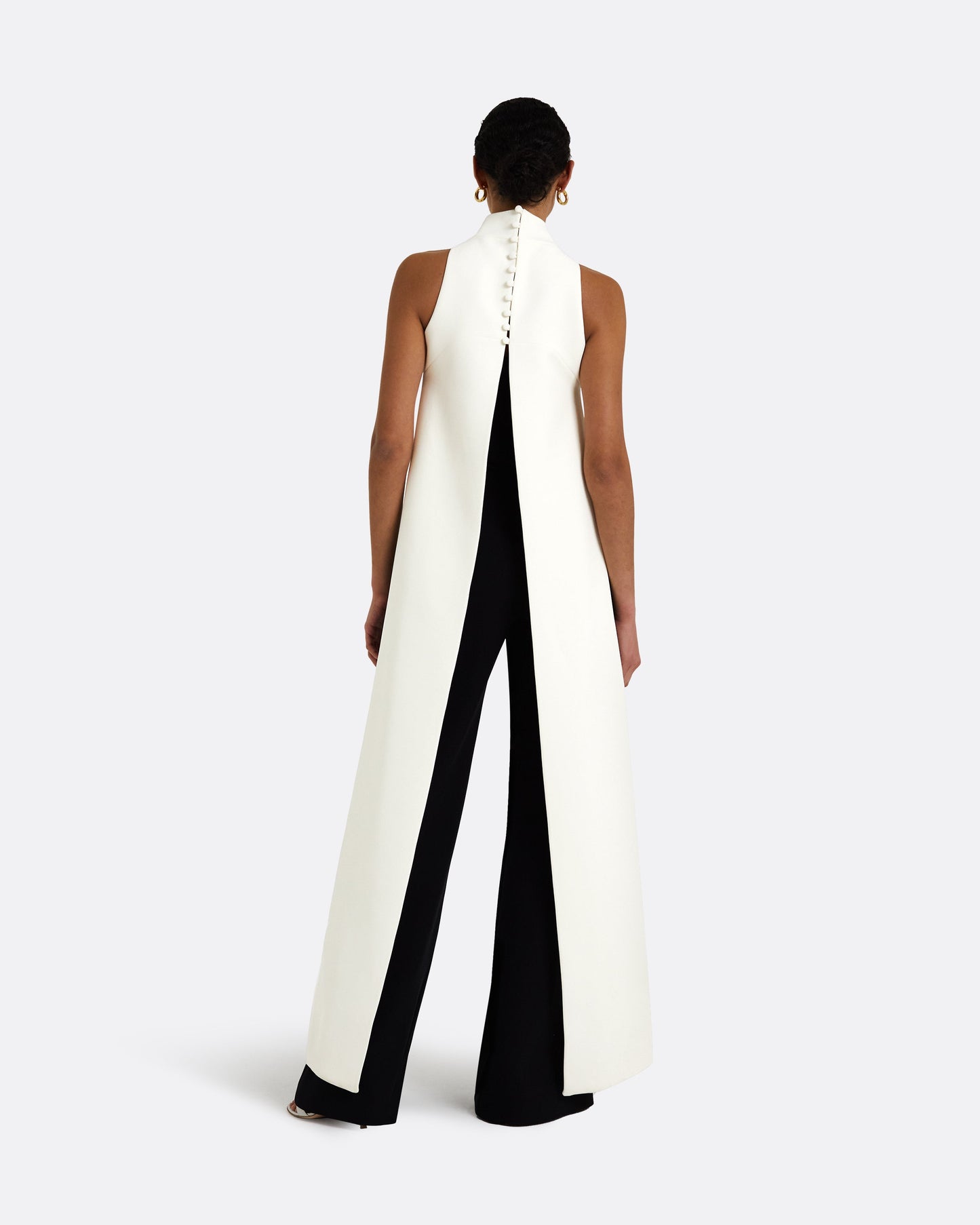 Miho Ivory Harness & Takayama Black Jumpsuit