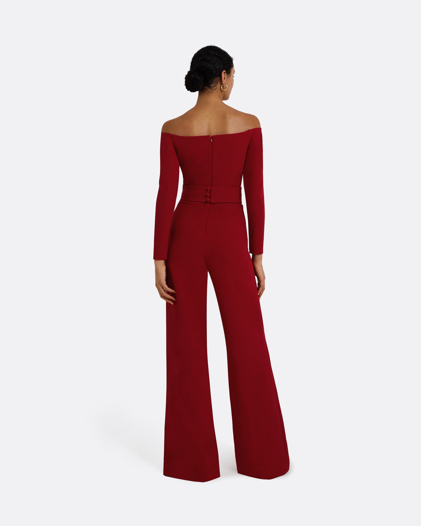 Veasna Azalea Red Jumpsuit