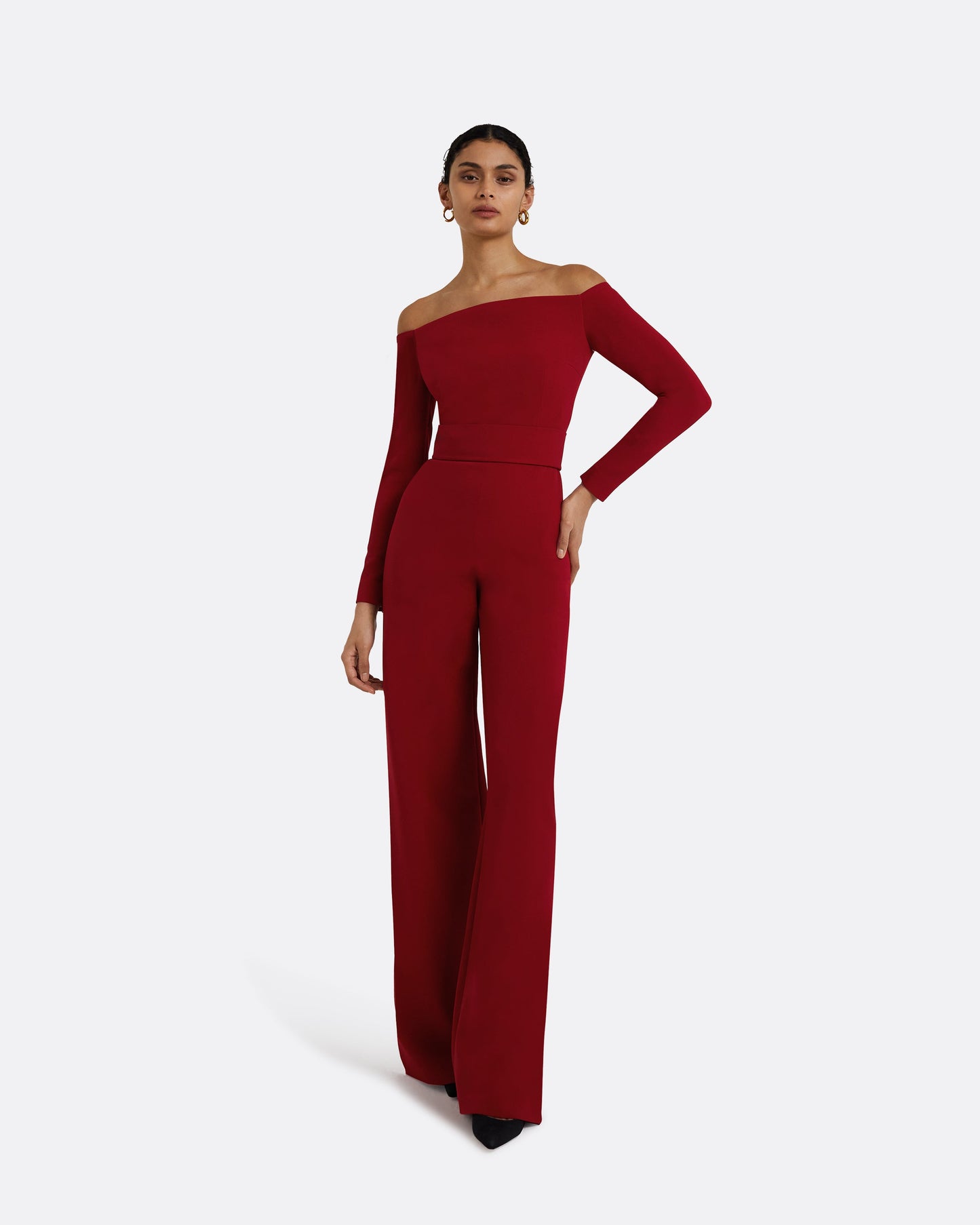 Veasna Azalea Red Jumpsuit