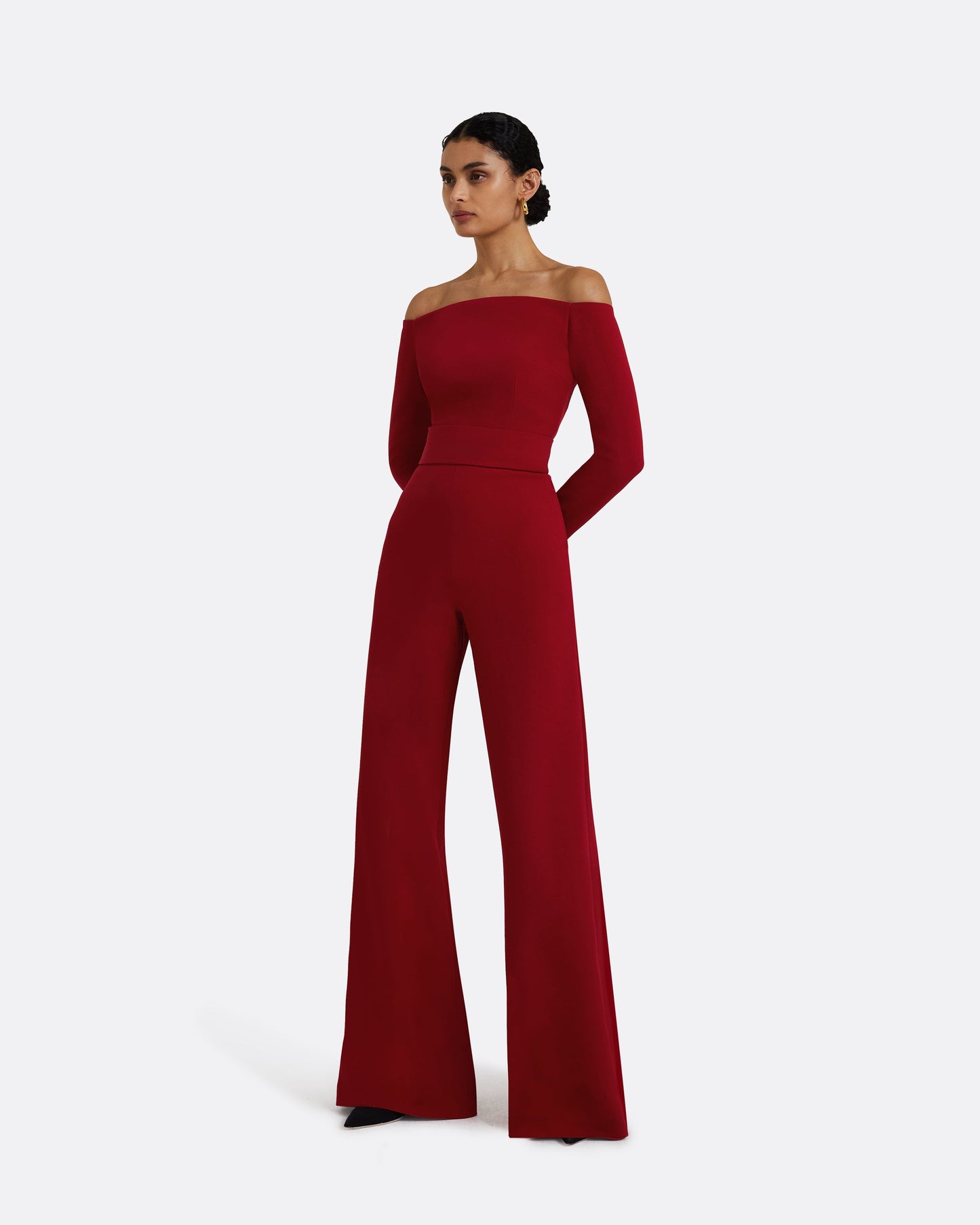 Veasna Azalea Red Jumpsuit