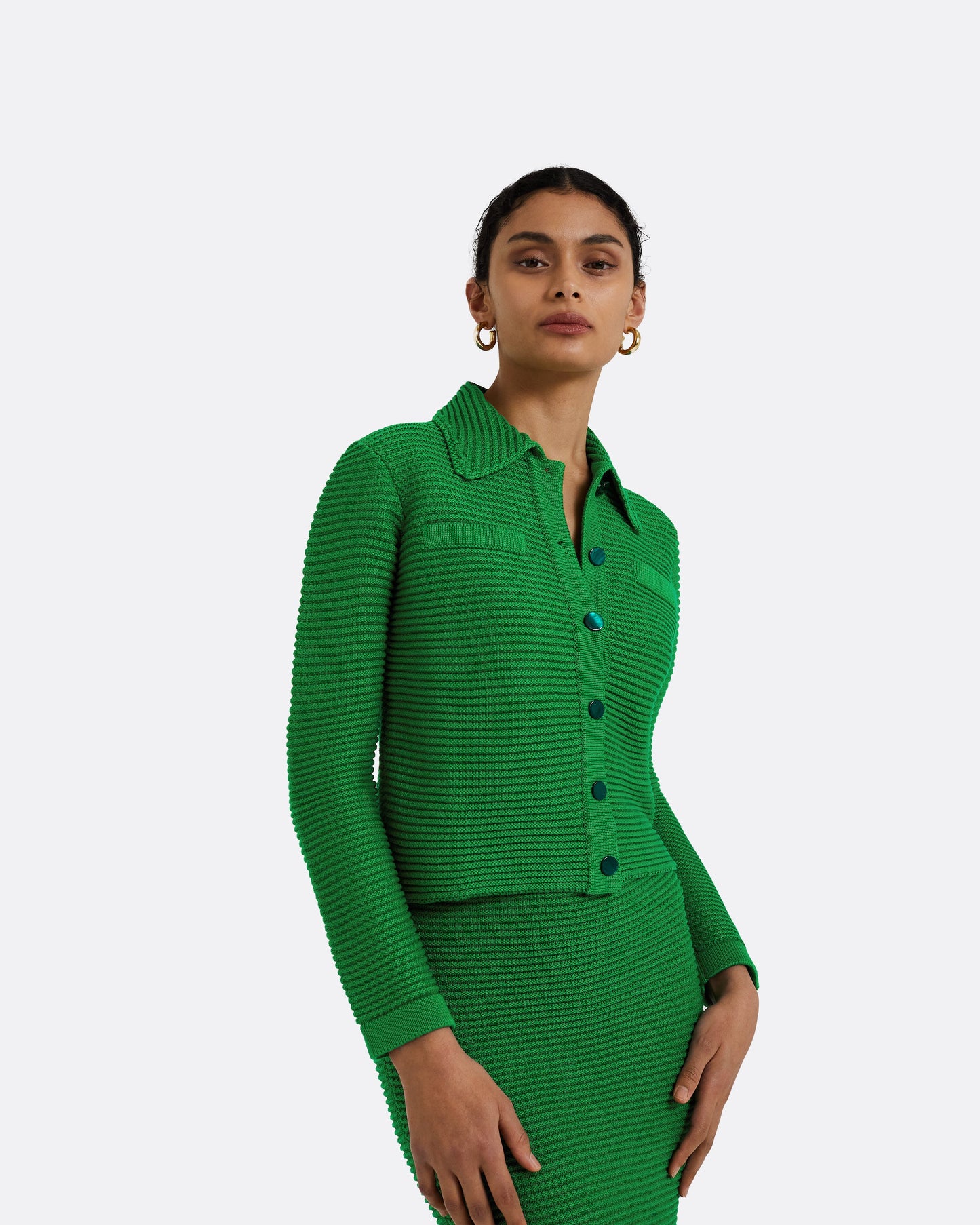 Artemis Emerald Crochet Jacket