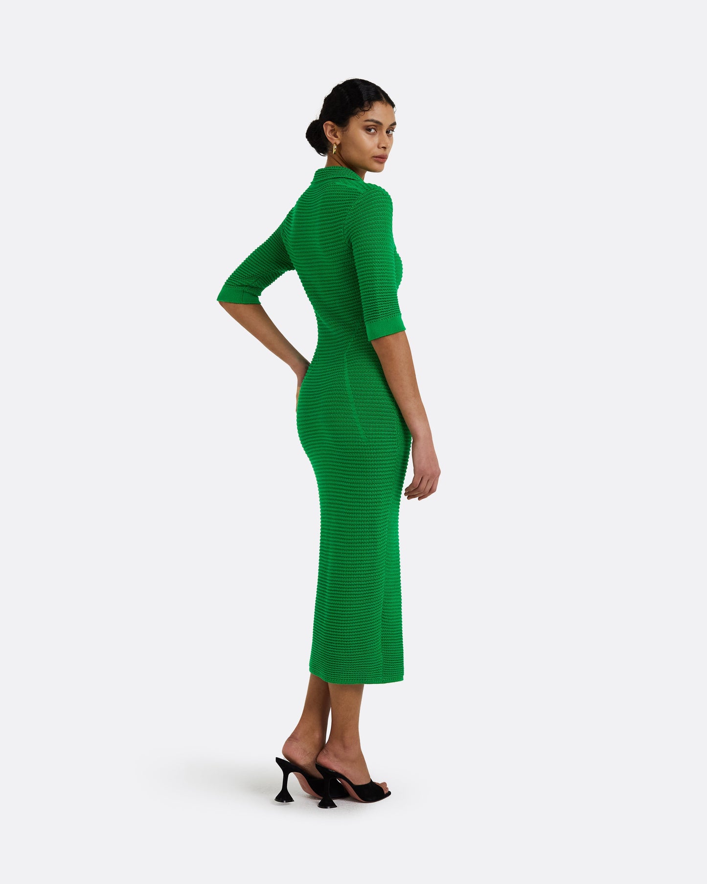 Akilah Emerald Crochet Dress