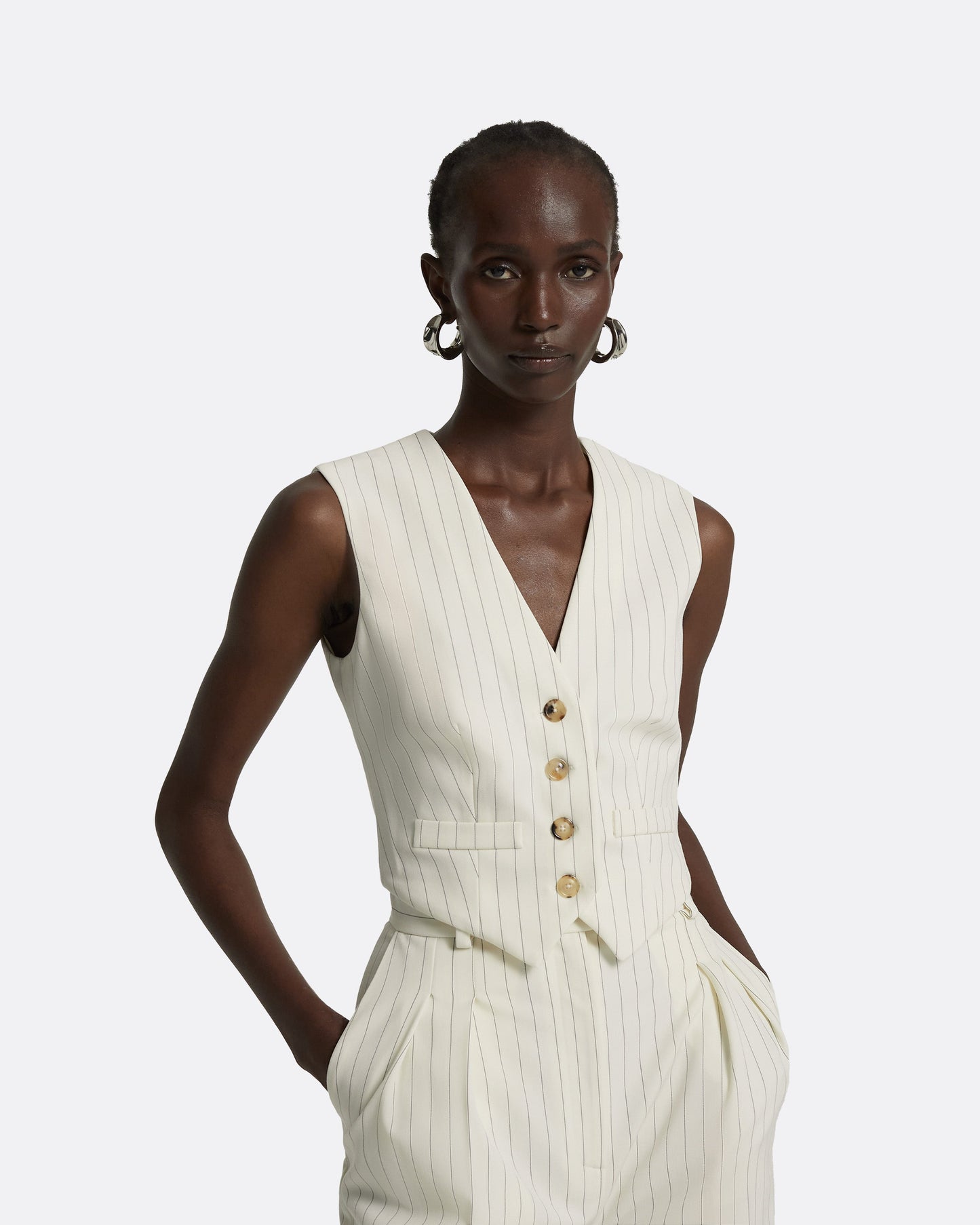 Lana Ivory Waistcoat