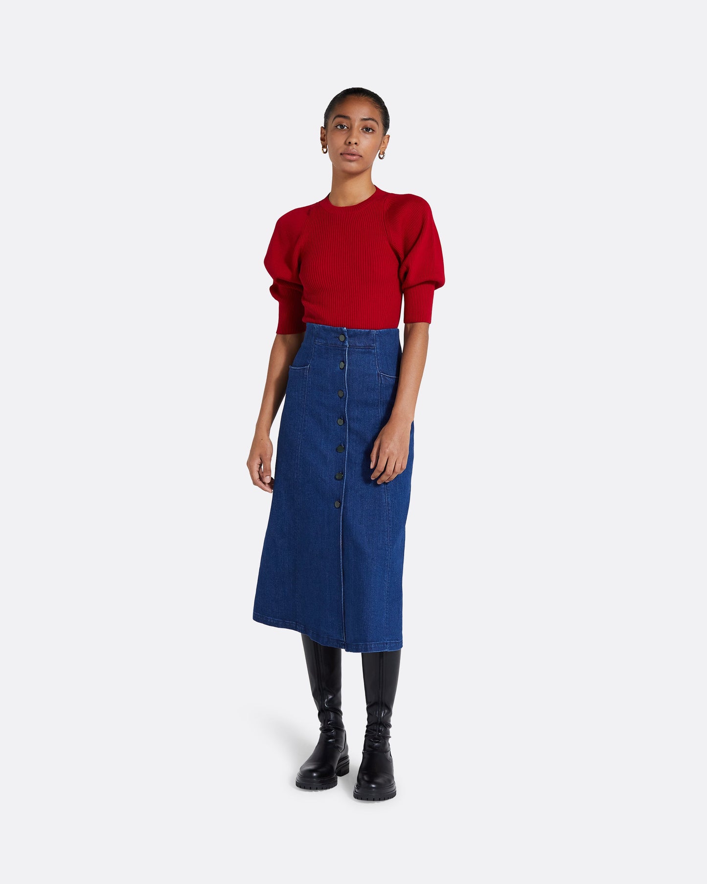 Paula Azalea Red Knit