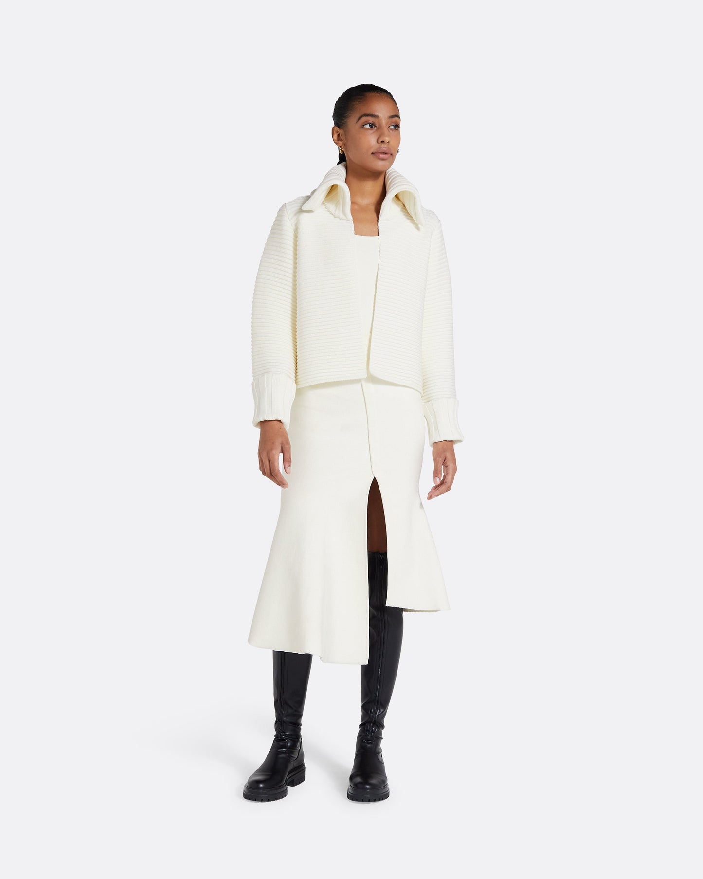 Mirielle Ivory Knit Cadigan