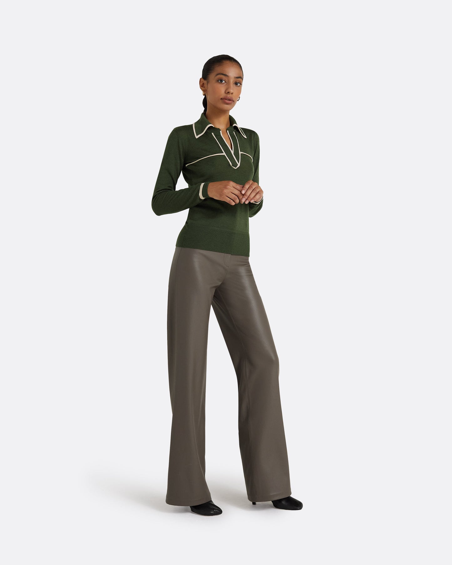 Lydie Seaweed & Powder Knit