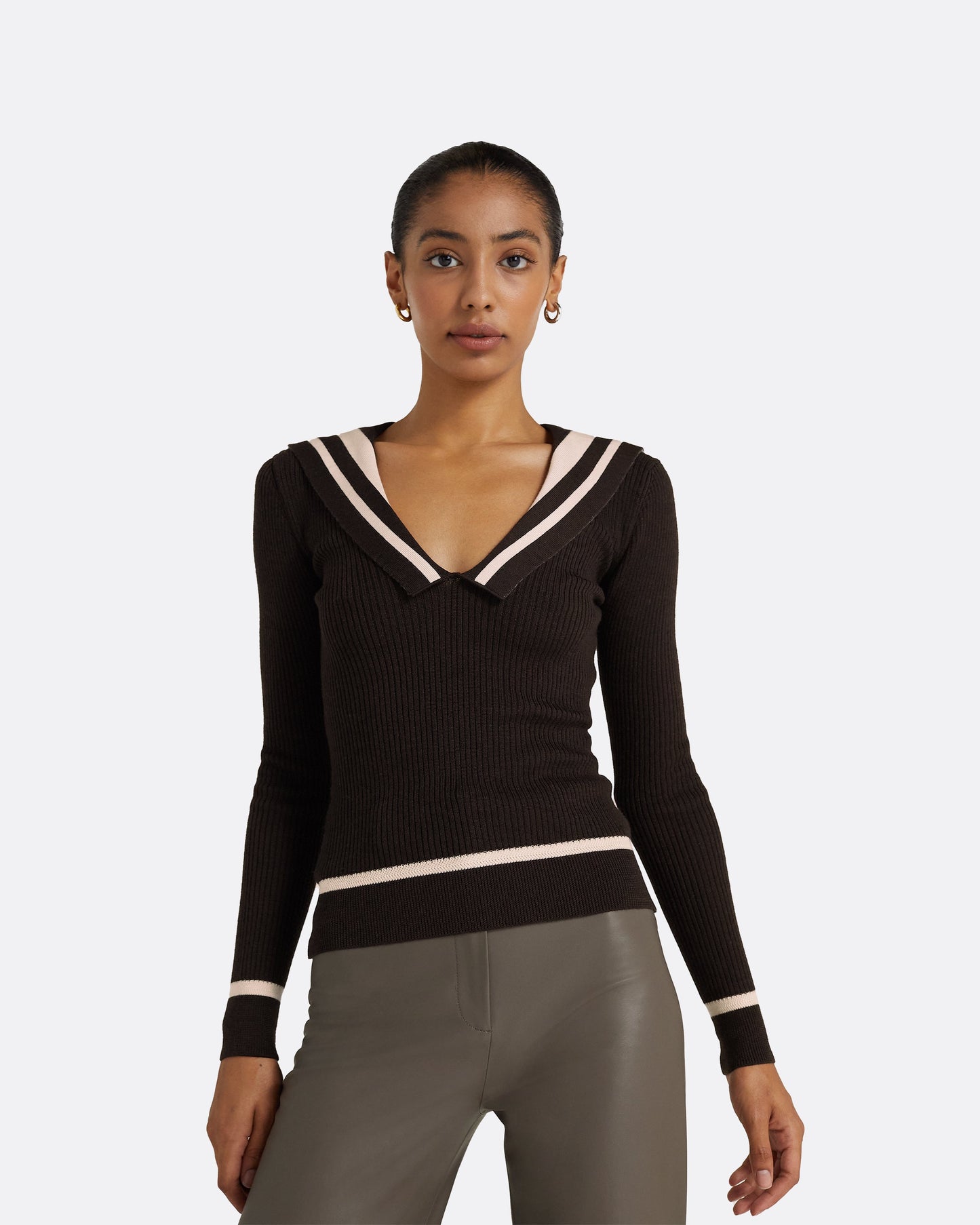 Odette Dark Mocha & Powder Knit