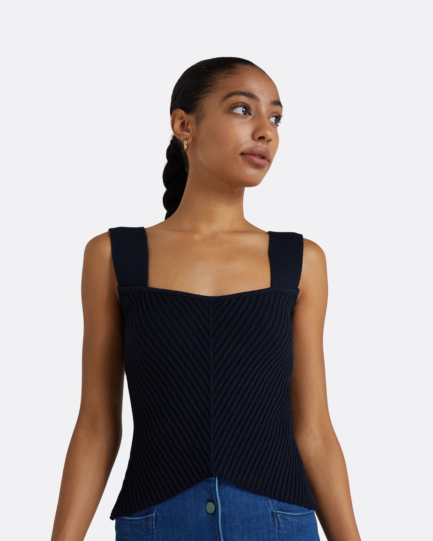 Audrey Navy Knit