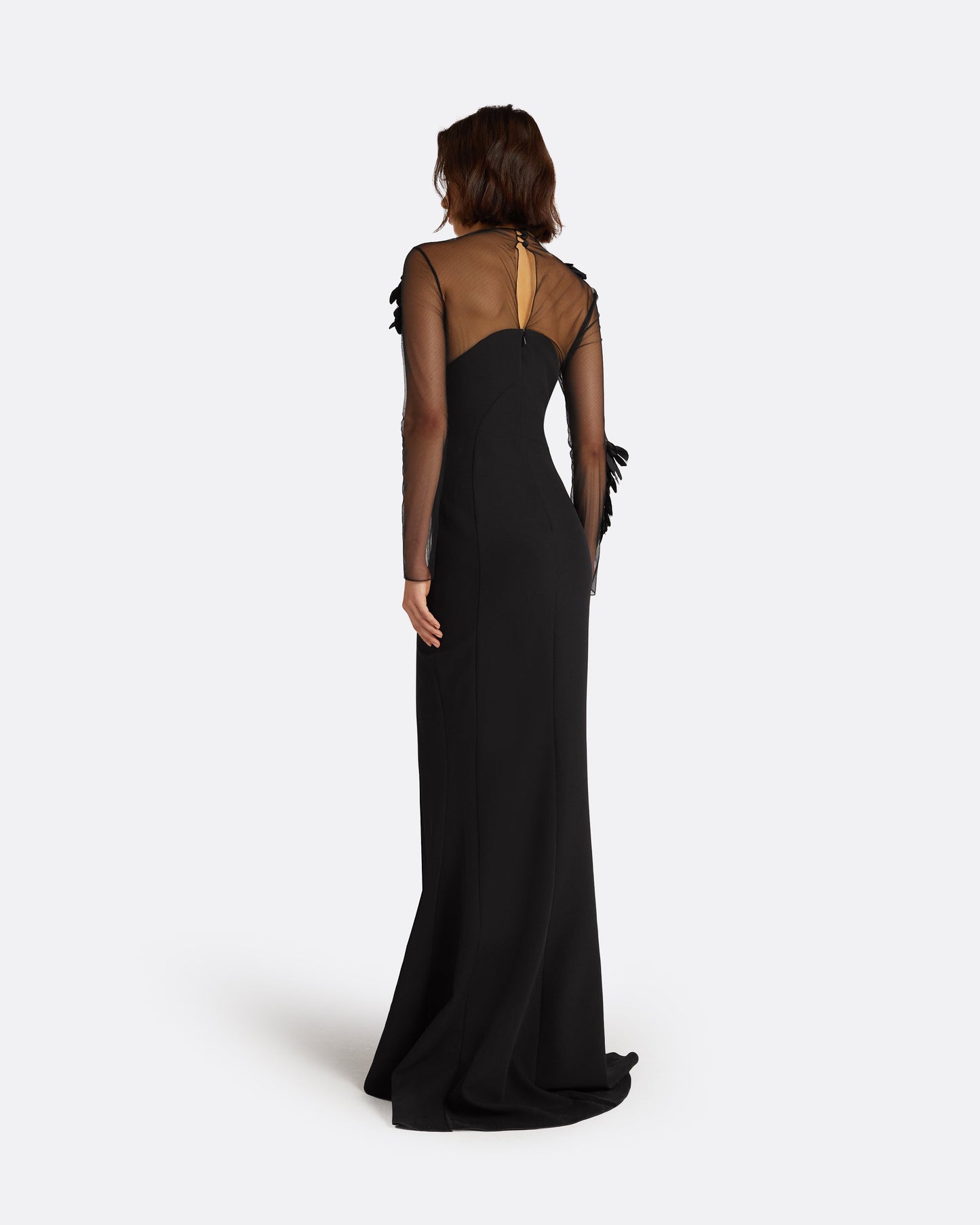 Rosel Black Long Dress
