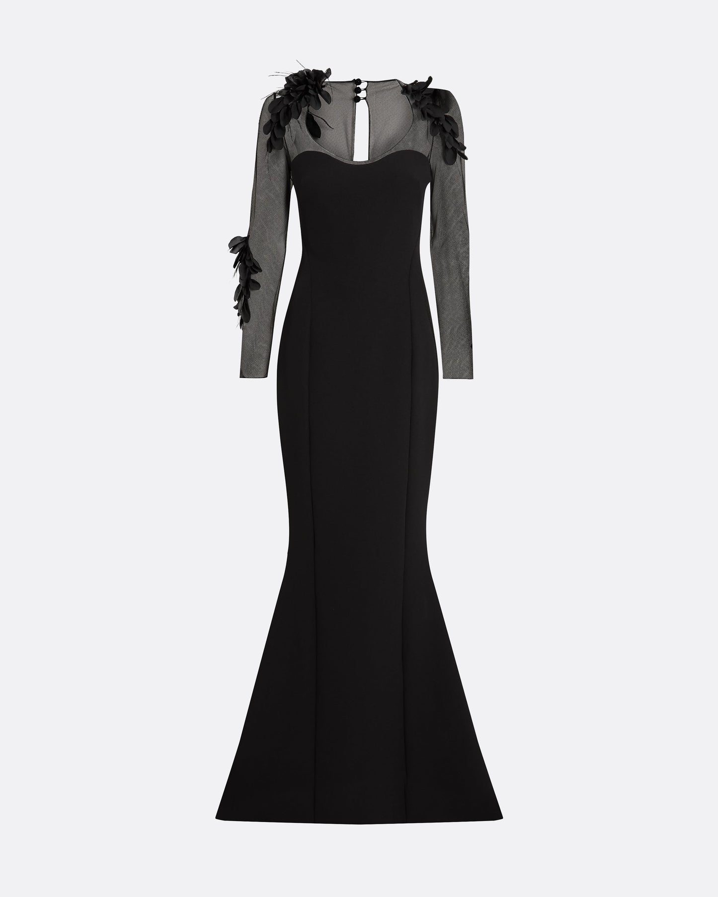 Rosel Black Long Dress