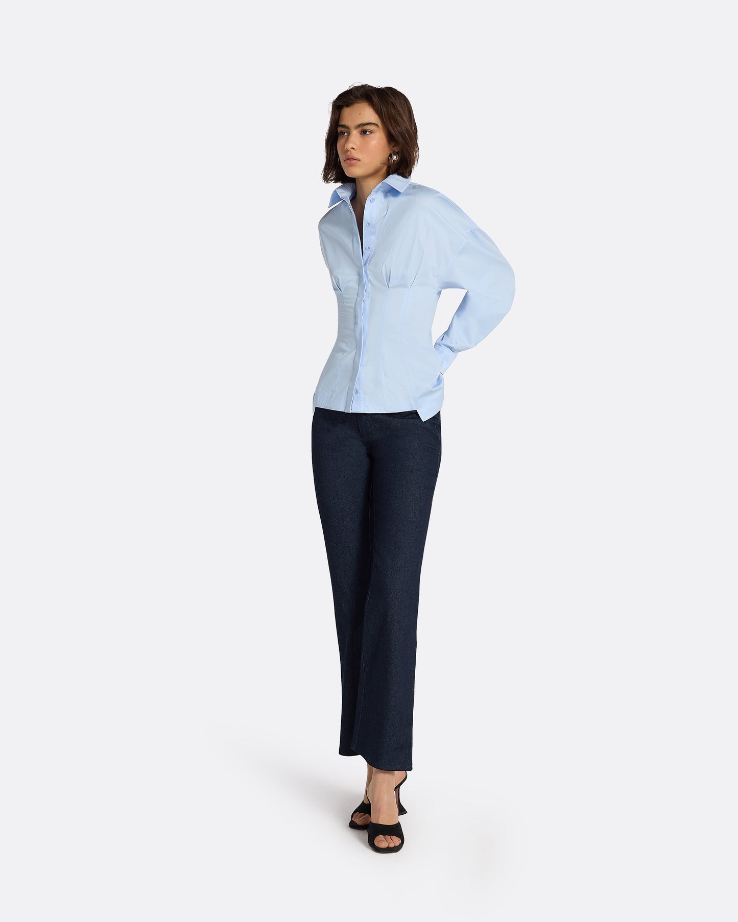 Zelie Pale blue Cotton Top