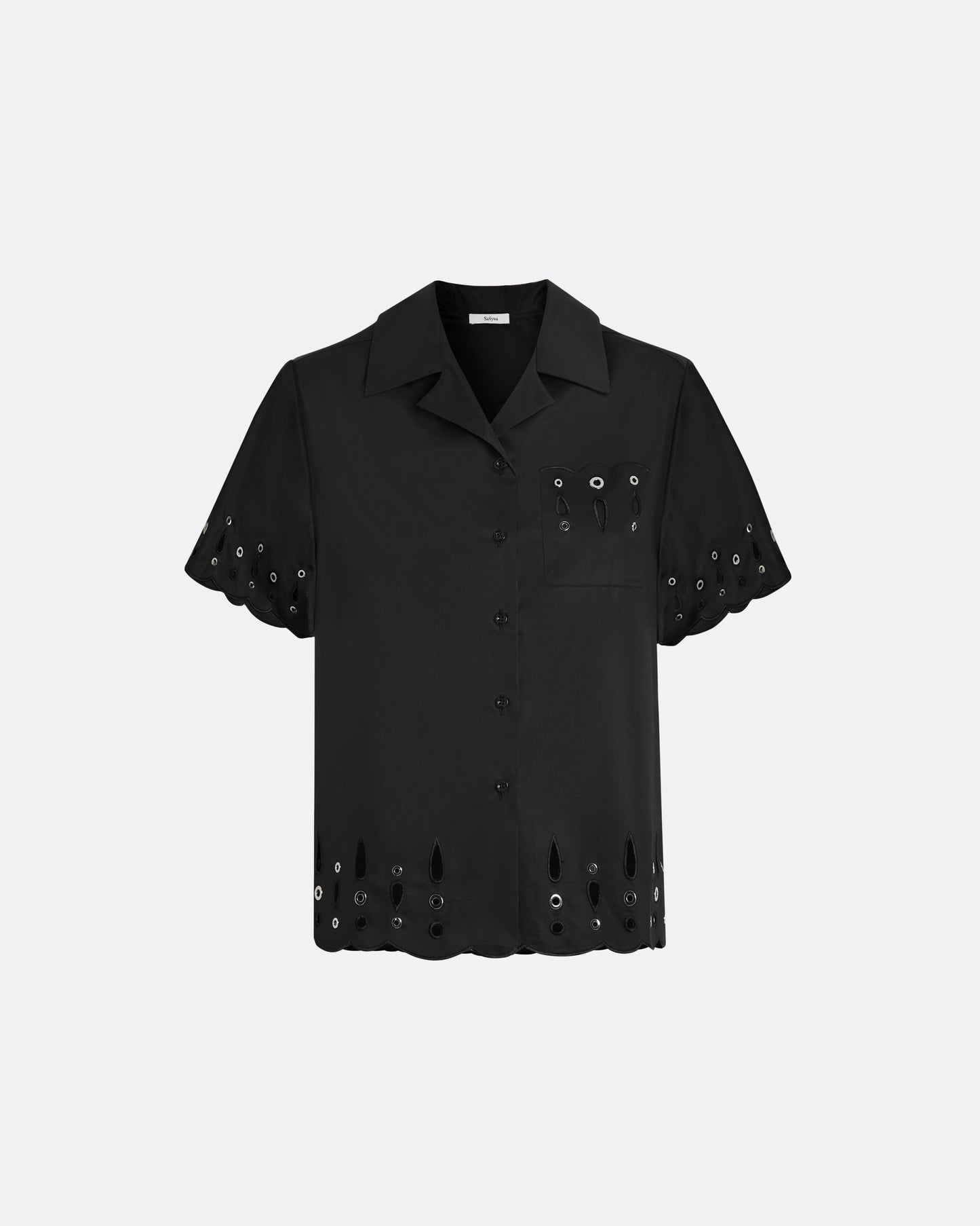 Aleinor Black Cotton Top