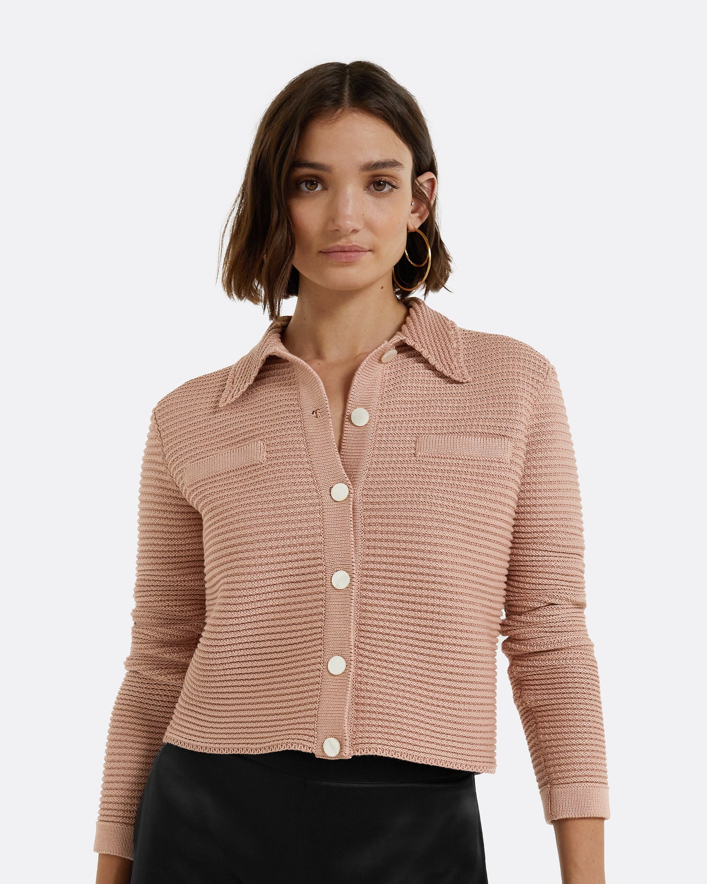 Artemis Old Rose Crochet Jacket