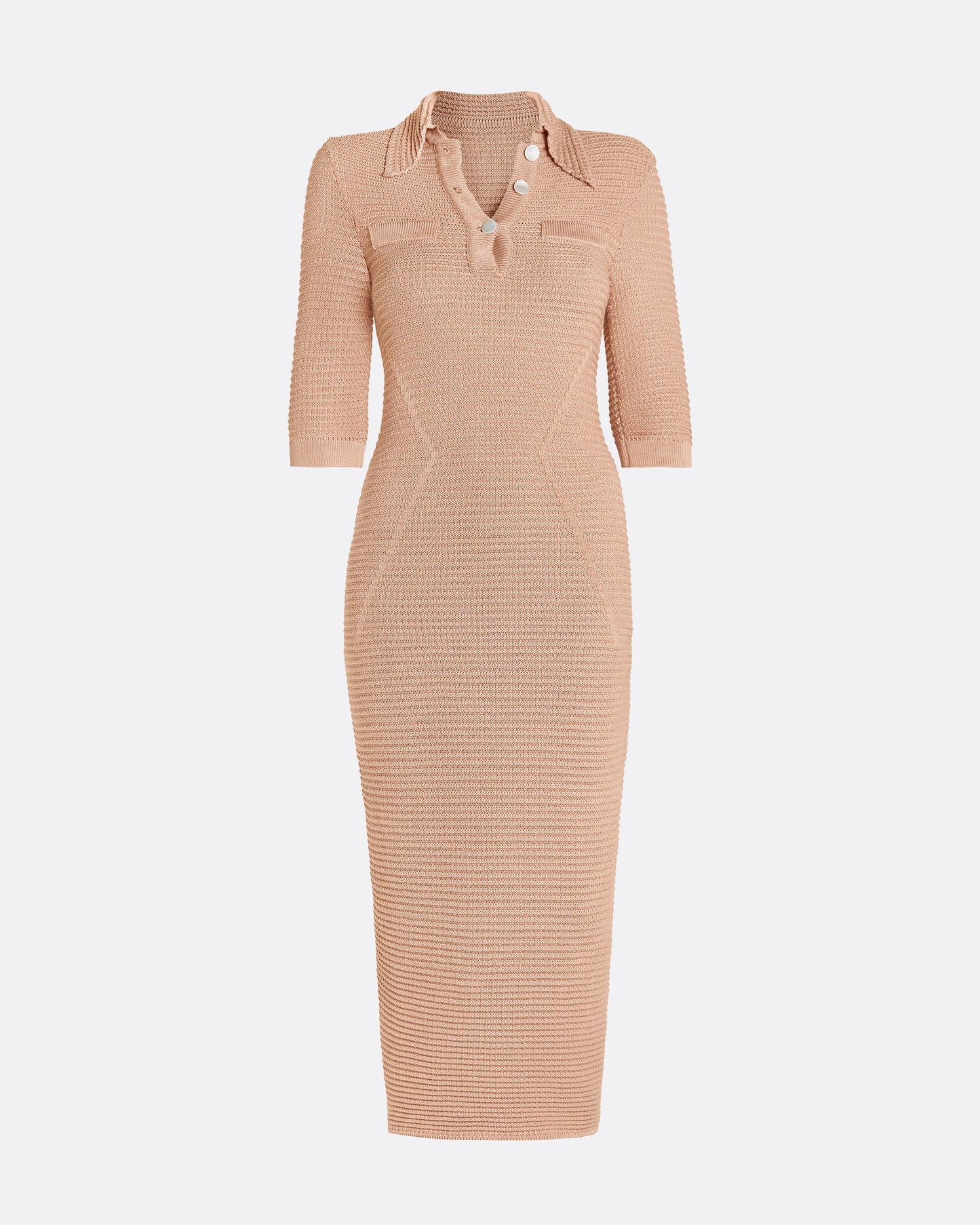 Akilah Old Rose Crochet Dress