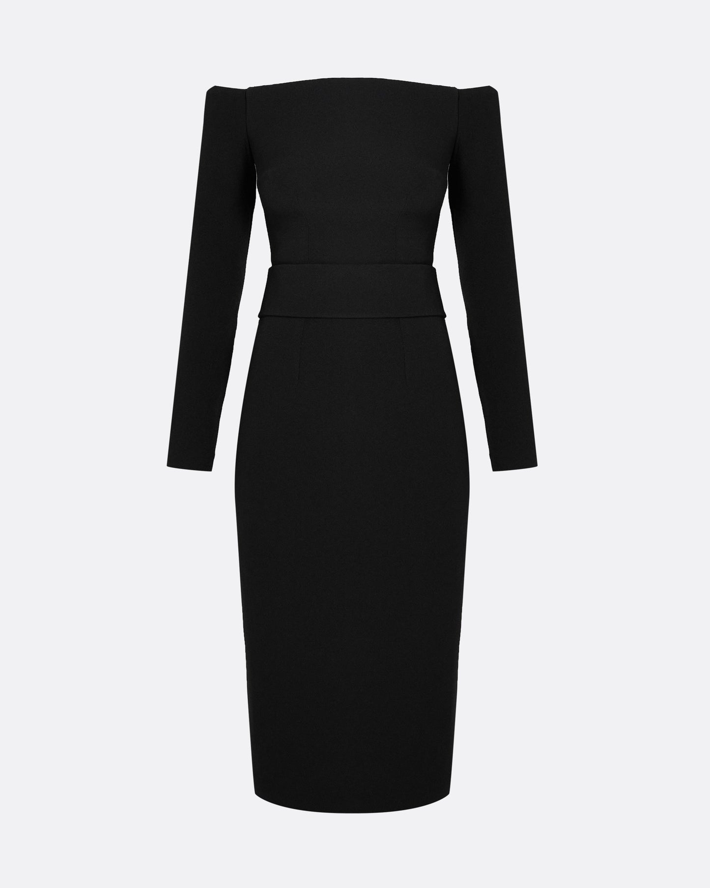 Starling Black Midi Dress