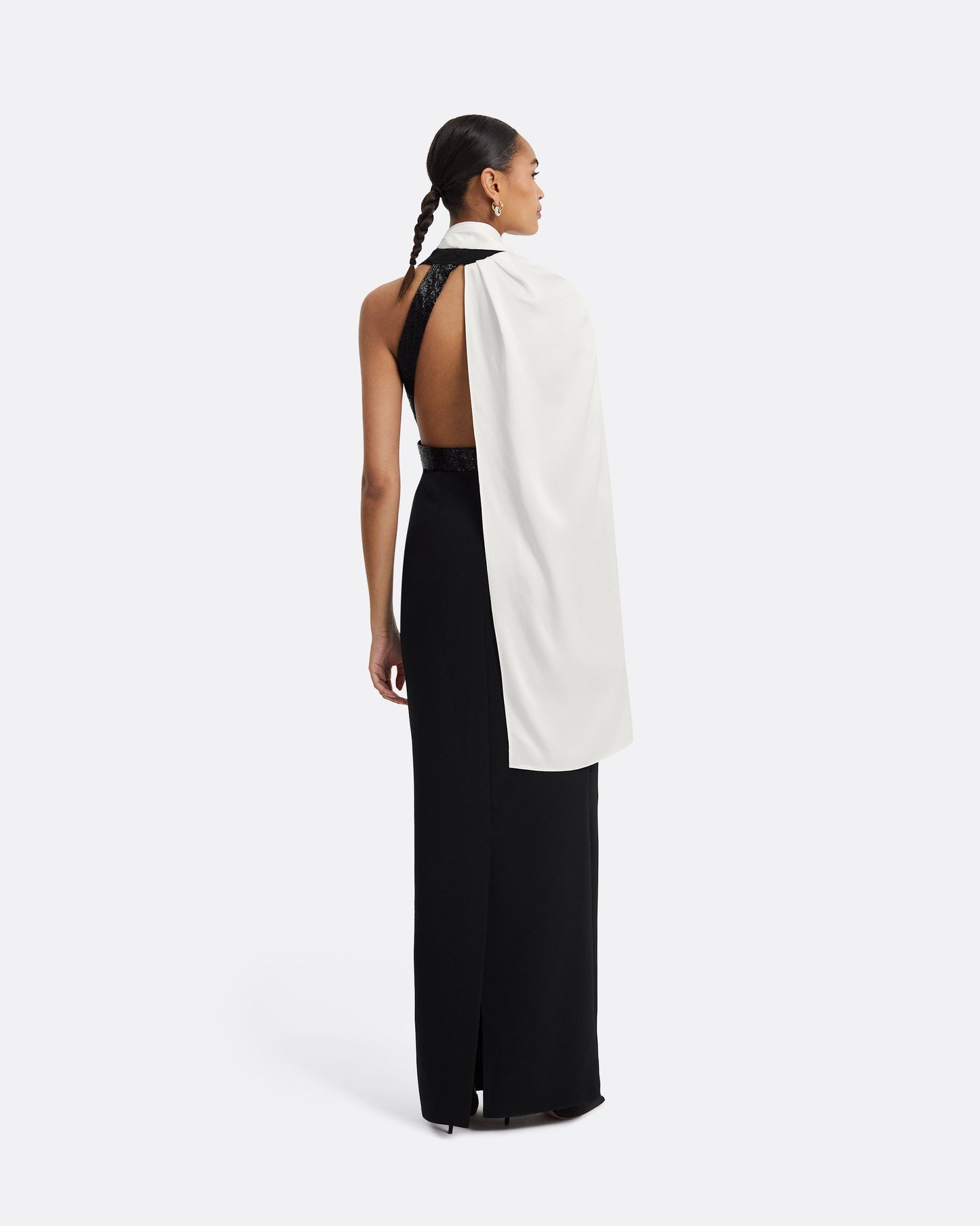 Lexi Black & Ivory Long Dress