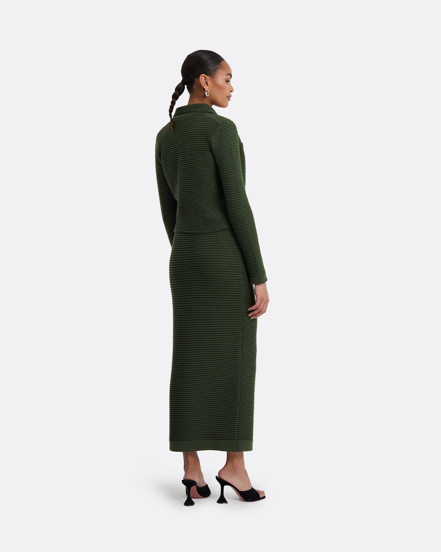 Artemis Olive Crochet Jacket