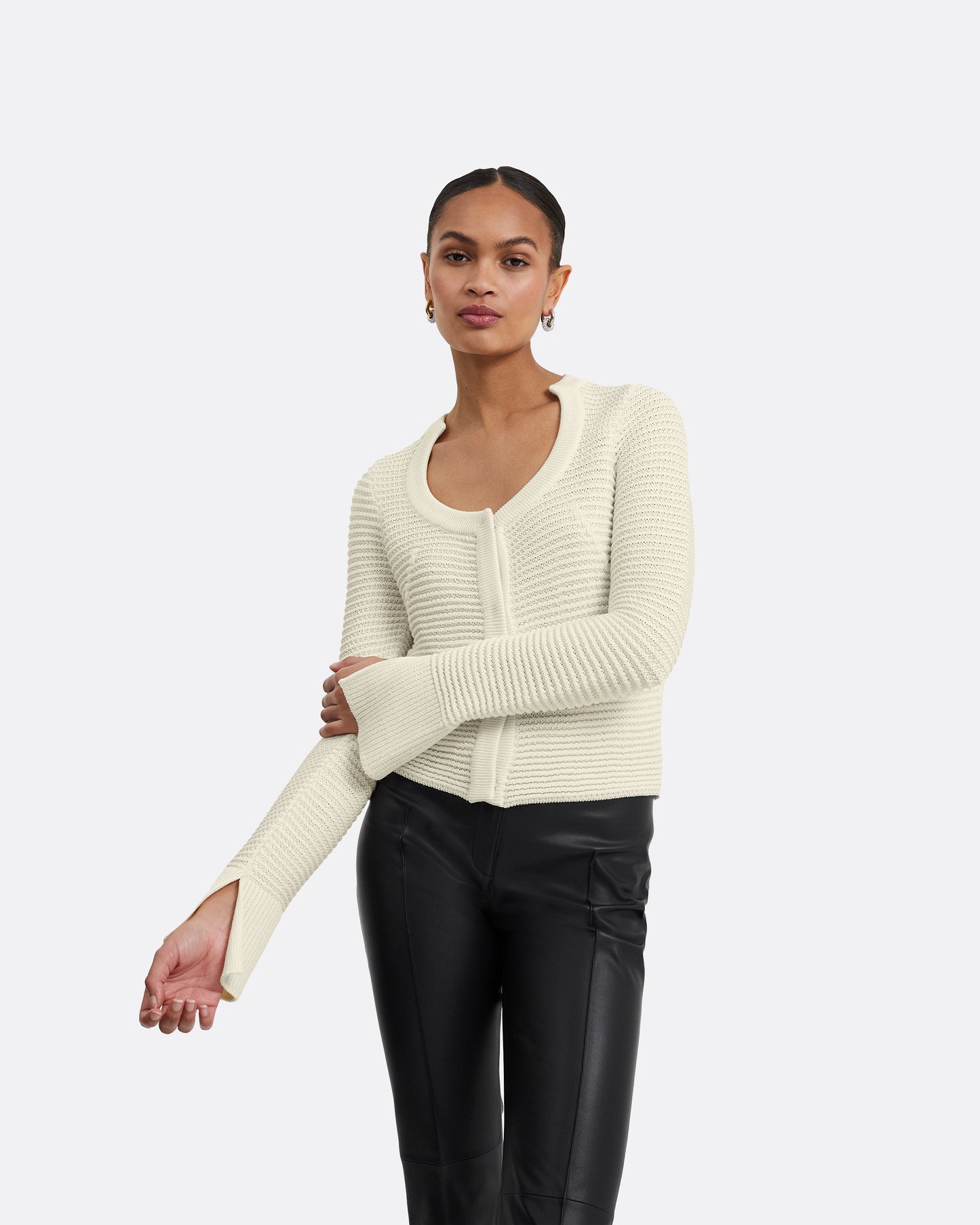 Karlotta Ivory Crochet Jacket