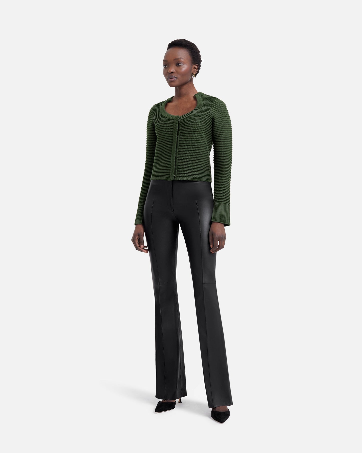 Karlotta Olive Crochet Jacket