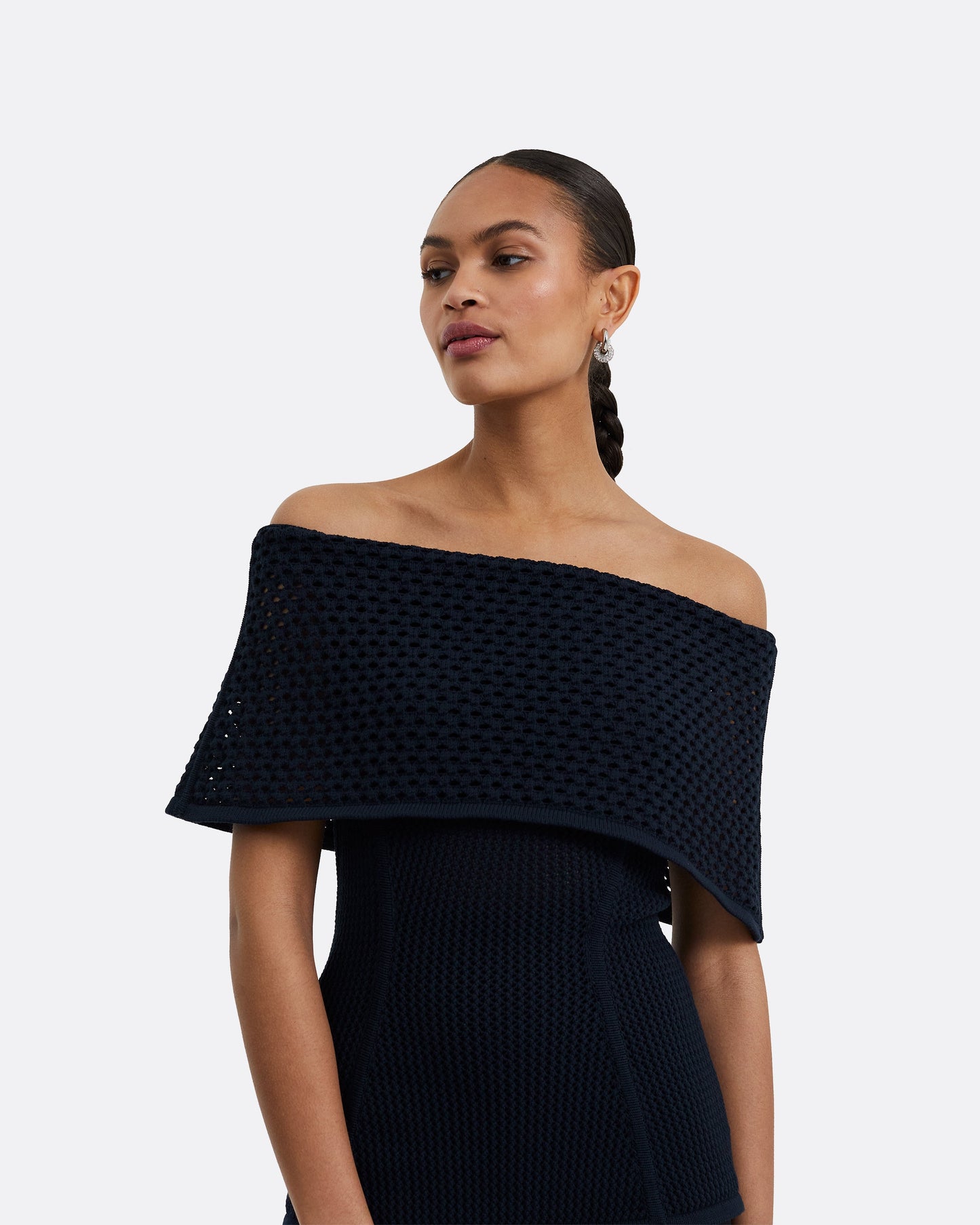 Kora Navy Knit Top