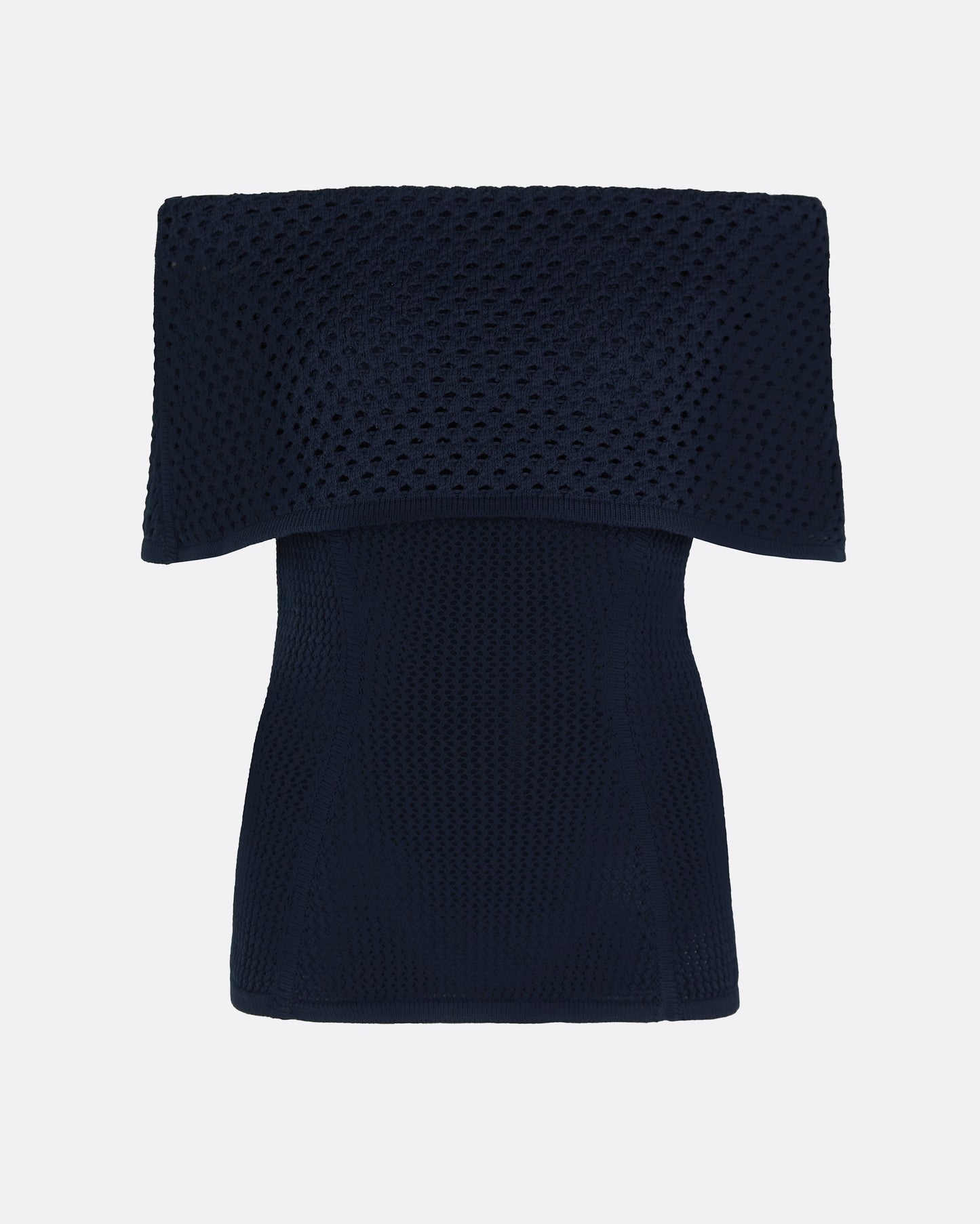 Kora Navy Knit Top