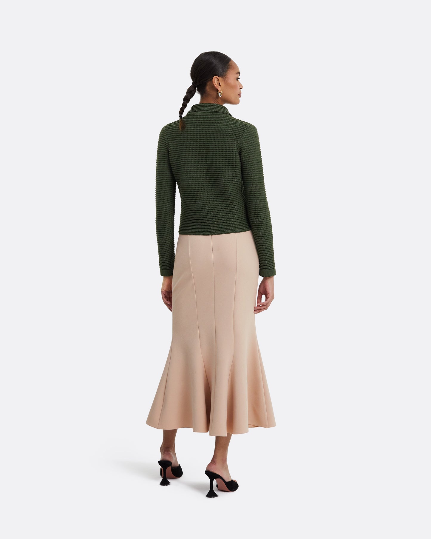 Artemis Olive Crochet Jacket