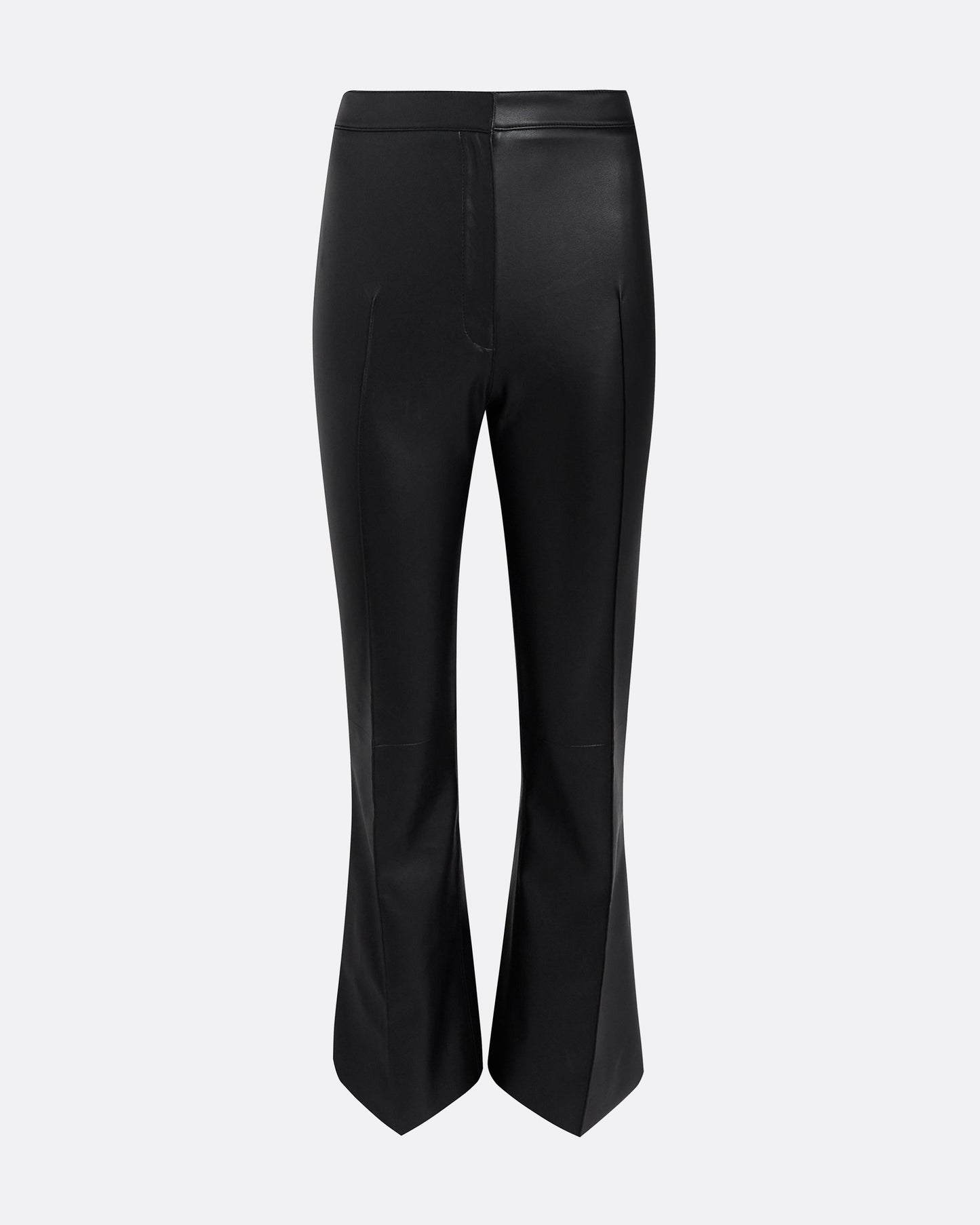 Mari Black Vegan Leather Trousers