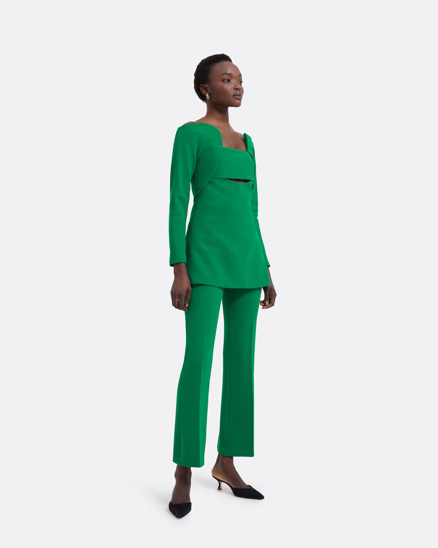 Mari Jewel Green Trousers